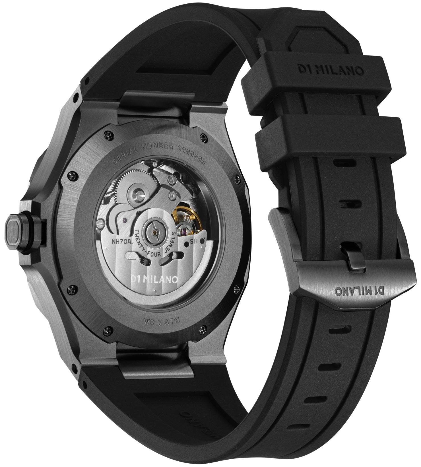 D1 Milano Skeleton Gun Metal D1-SKRJ11 Image 2