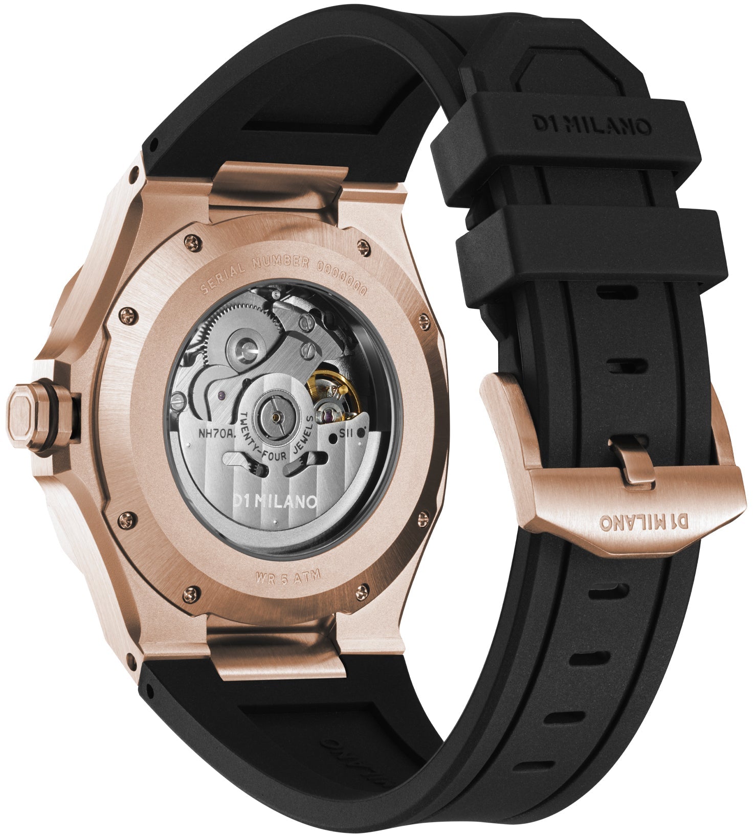 D1 Milano Skeleton Rose Gold D1-SKRJ12 Image 2