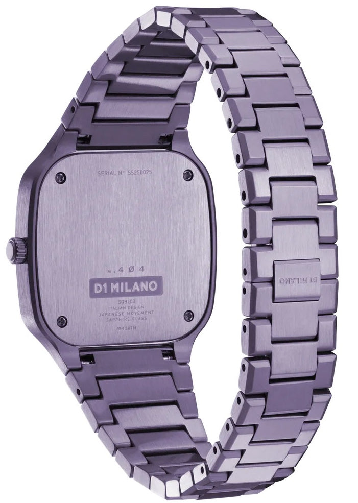 D1 Milano Square Disco Purple Watch SQBL02 Image 3