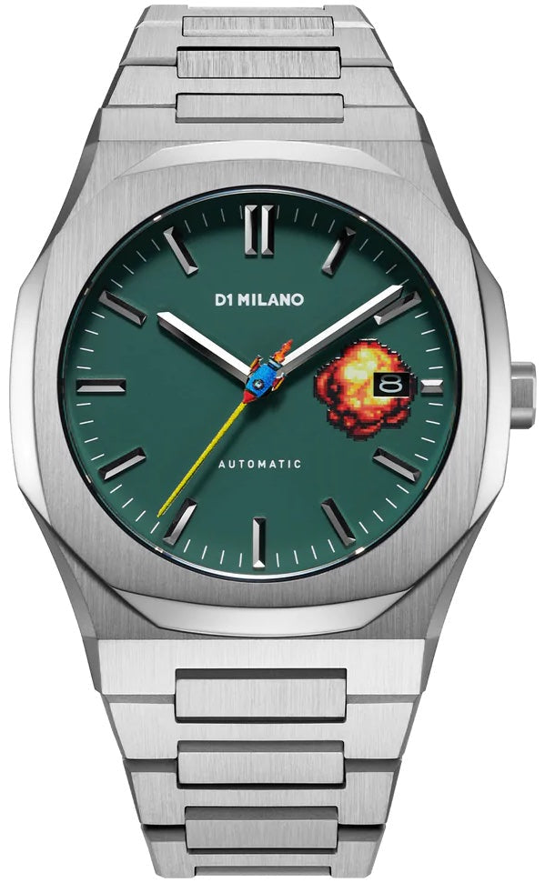 D1 Milano Watch Automatico Retro Green D1-ATBJ13 Image 1