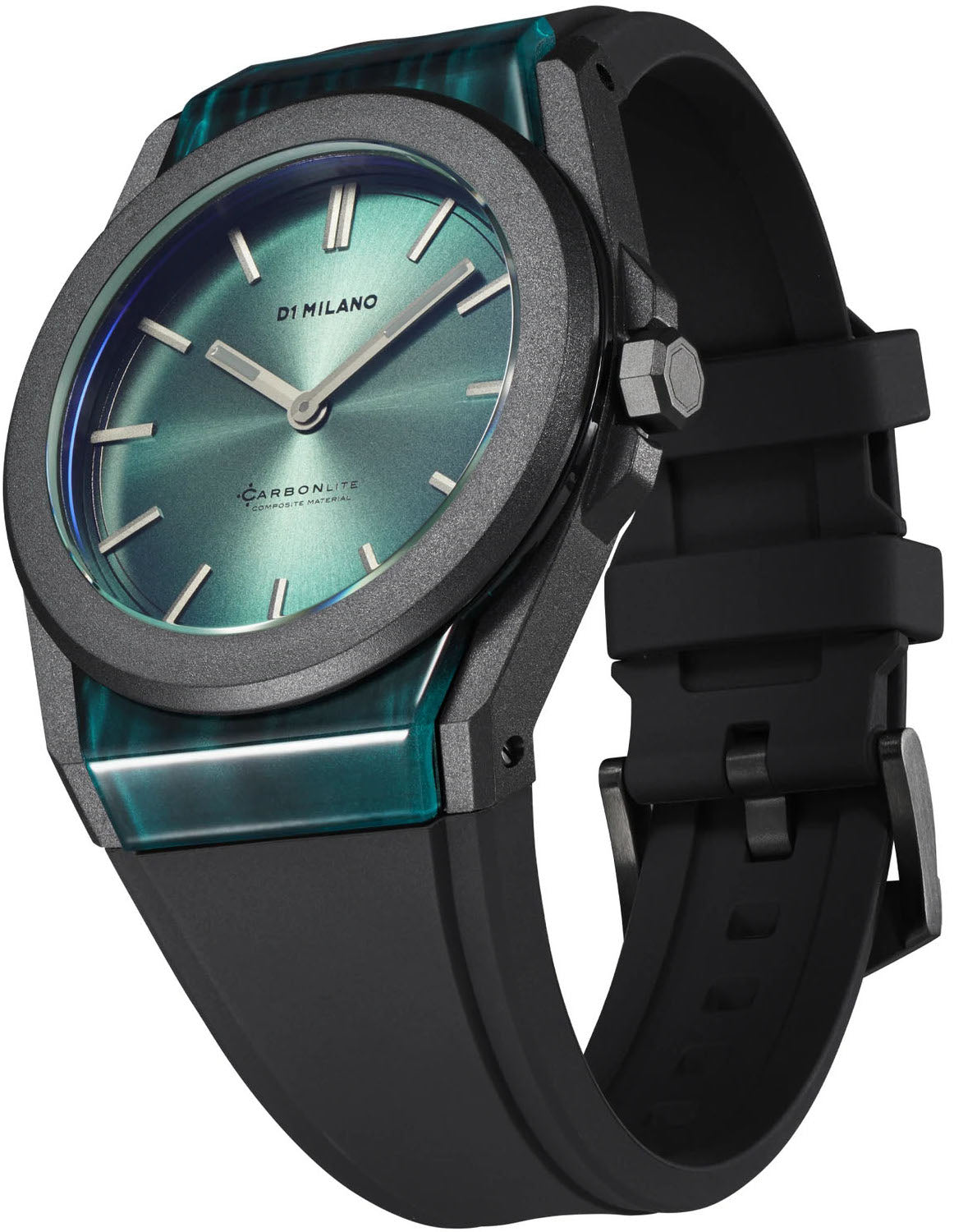 D1 Milano Watch Carbonlite Green Sunray D1-CLRJ05 Image 2