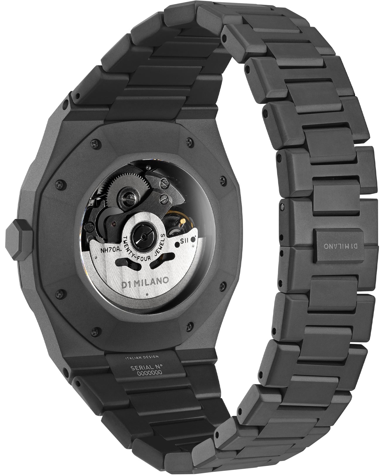 D1 Milano Watch Skeleton Sandblast Orange Bracelet D SKBJ06 Image 2