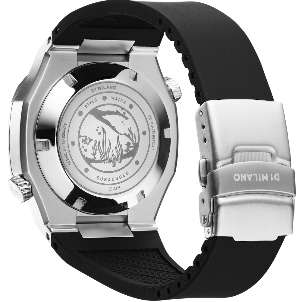 D1 Milano Watch Subacqueo Diver Deep Blue D1-DVRJ02 Image 2