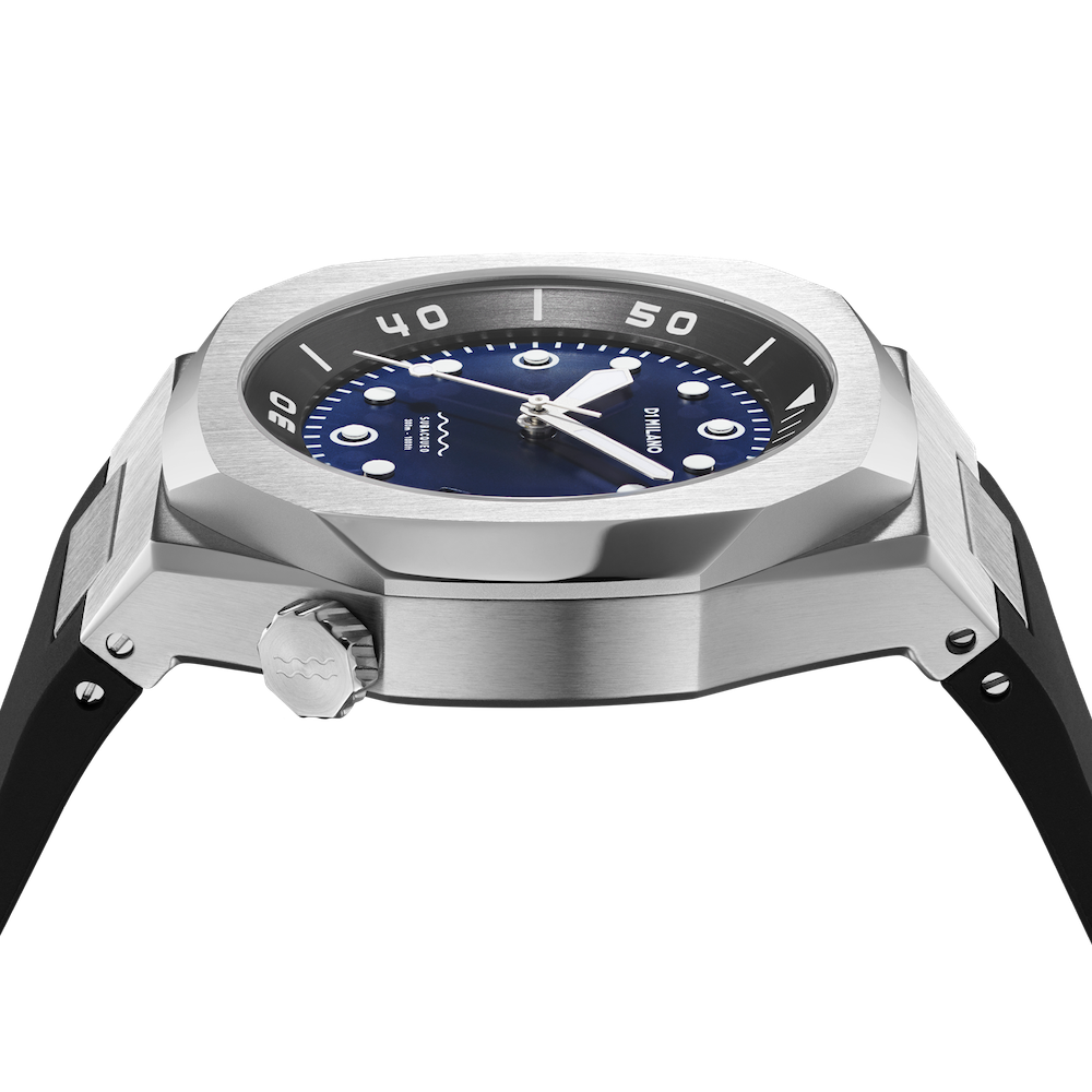 D1 Milano Watch Subacqueo Diver Deep Blue D1-DVRJ02 Image 4