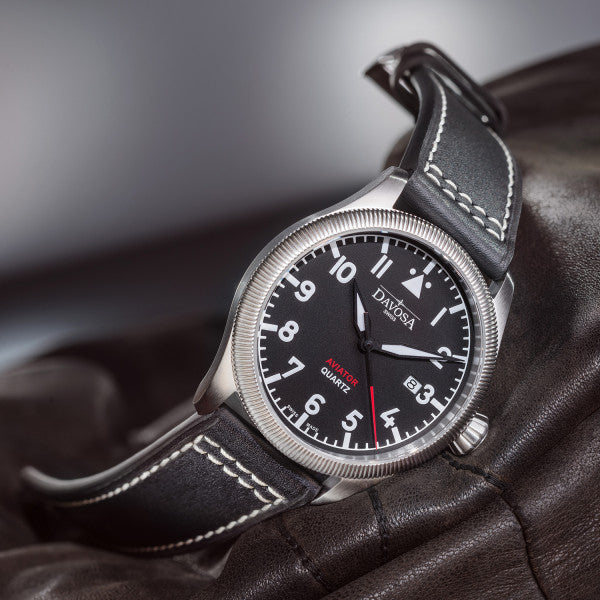 Davosa Aviator Quartz Black Watch 16249855 Image 2