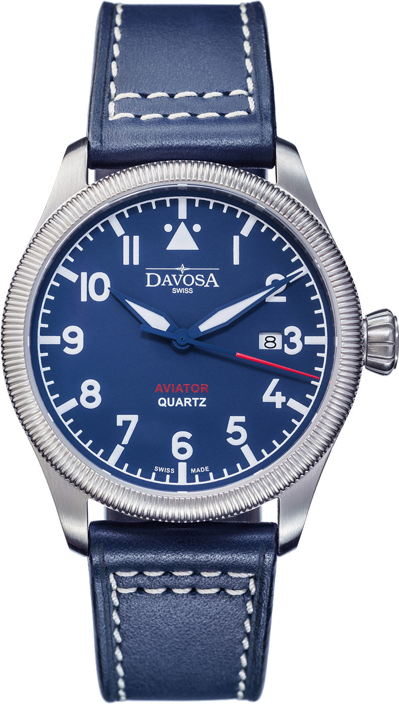 Davosa Aviator Quartz Blue Watch 16249845 Image 1