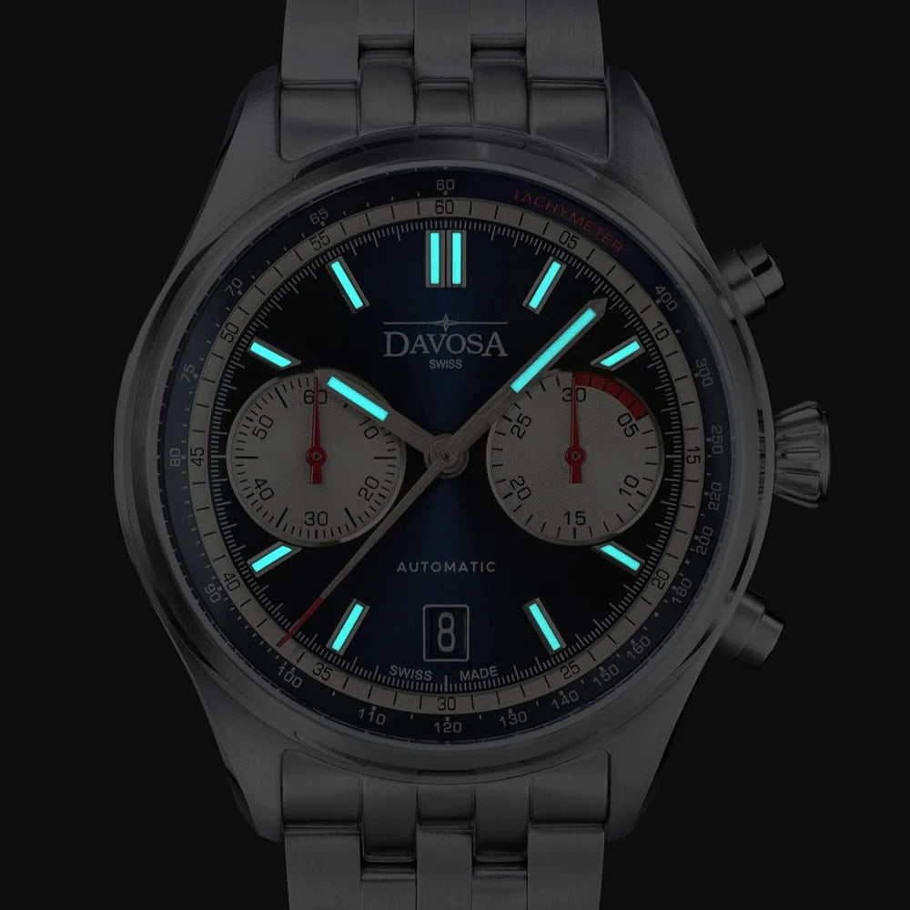 Davosa Newton Pilot Rally Blue Bracelet Limited Edition Watch 16153640 Image 4