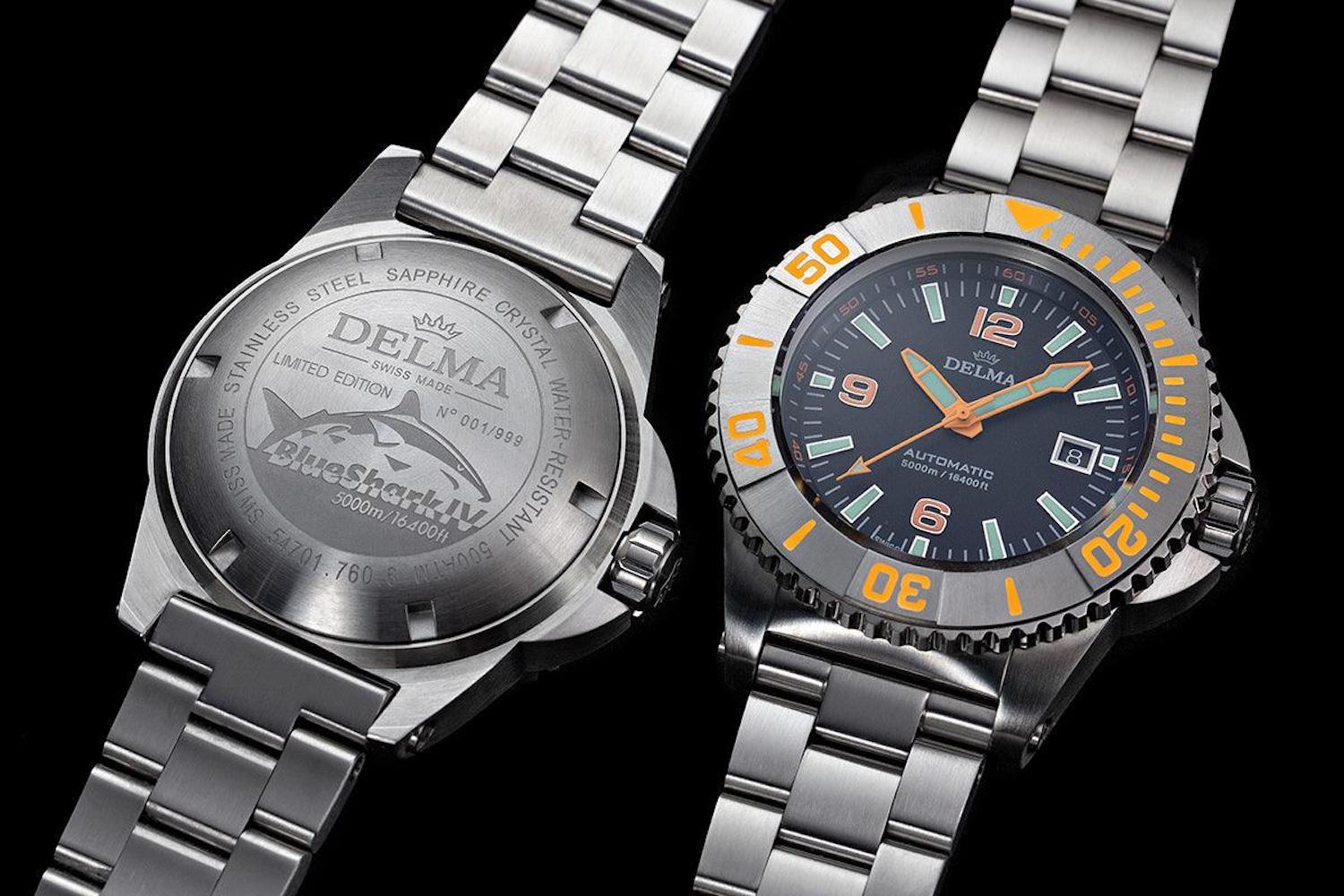 Delma Blue Shark IV Black Limited Edition Watch 41701.760.6.034 Image 3