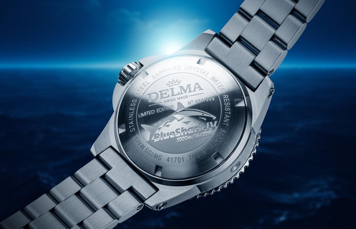 Delma Blue Shark IV Orange Limited Edition Watch 54701.760.6.154 Image 4