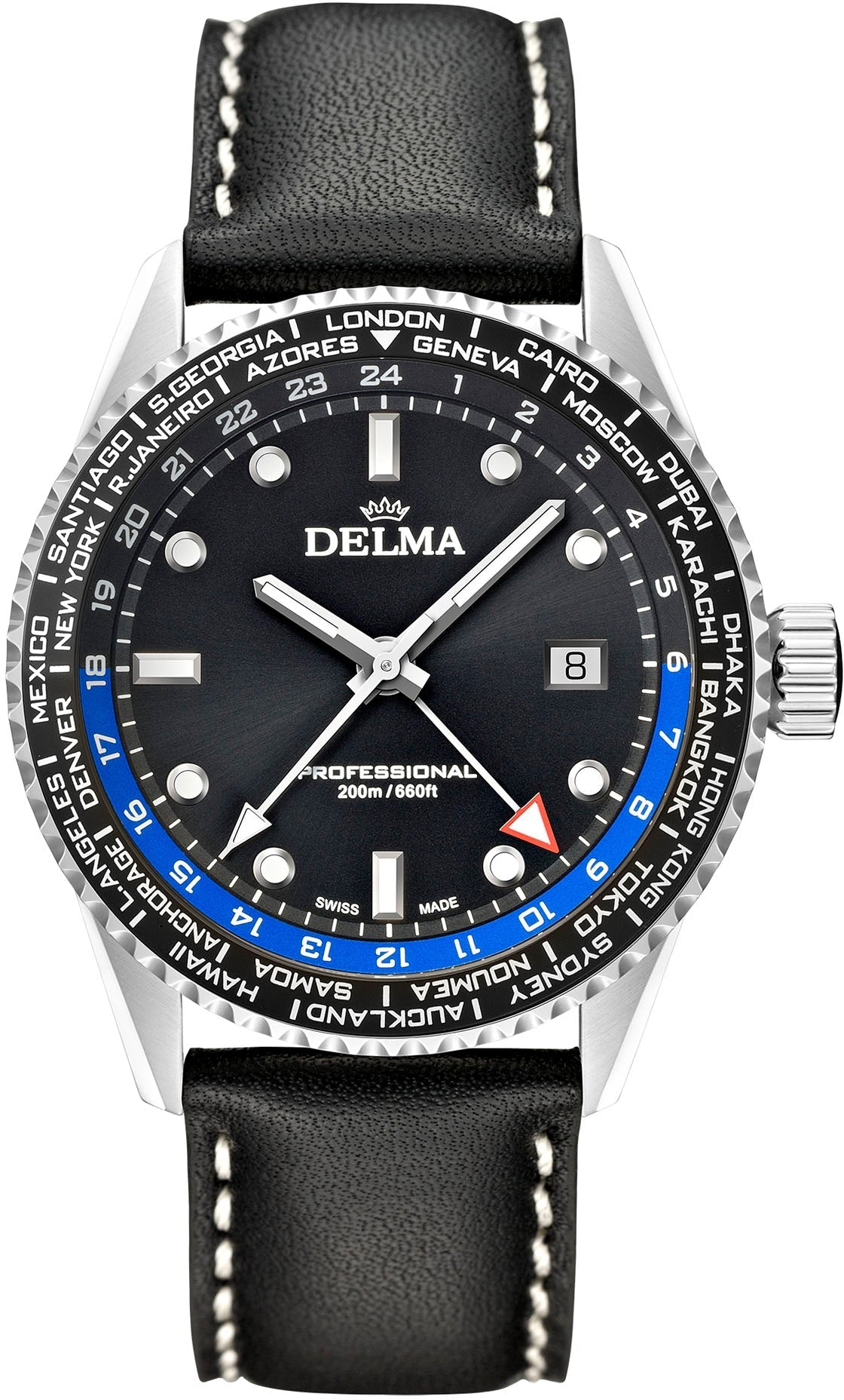 Delma Cayman World Timer Quartz Watch 41601.712.6.031 Image 1