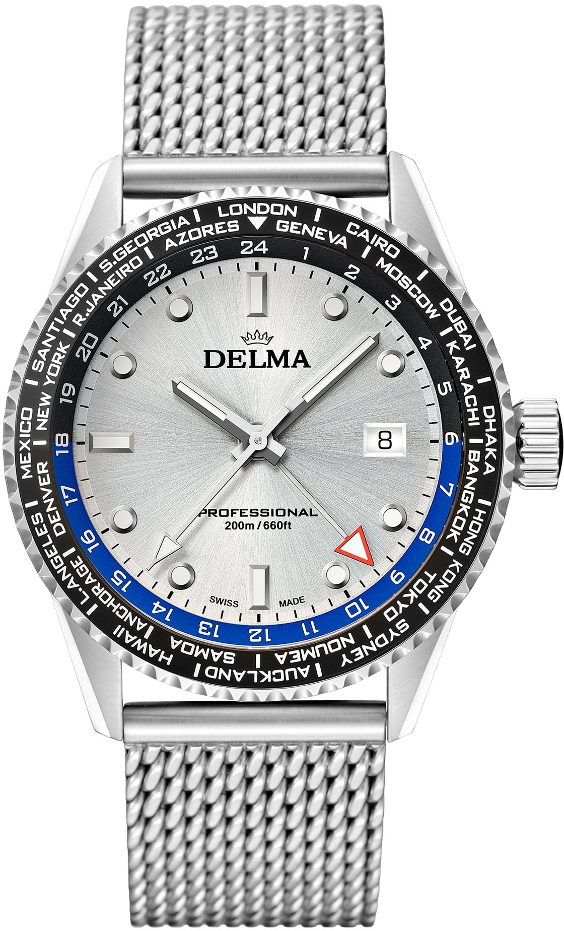 Delma Cayman World Timer Quartz Watch 41801.712.6.061 Image 1
