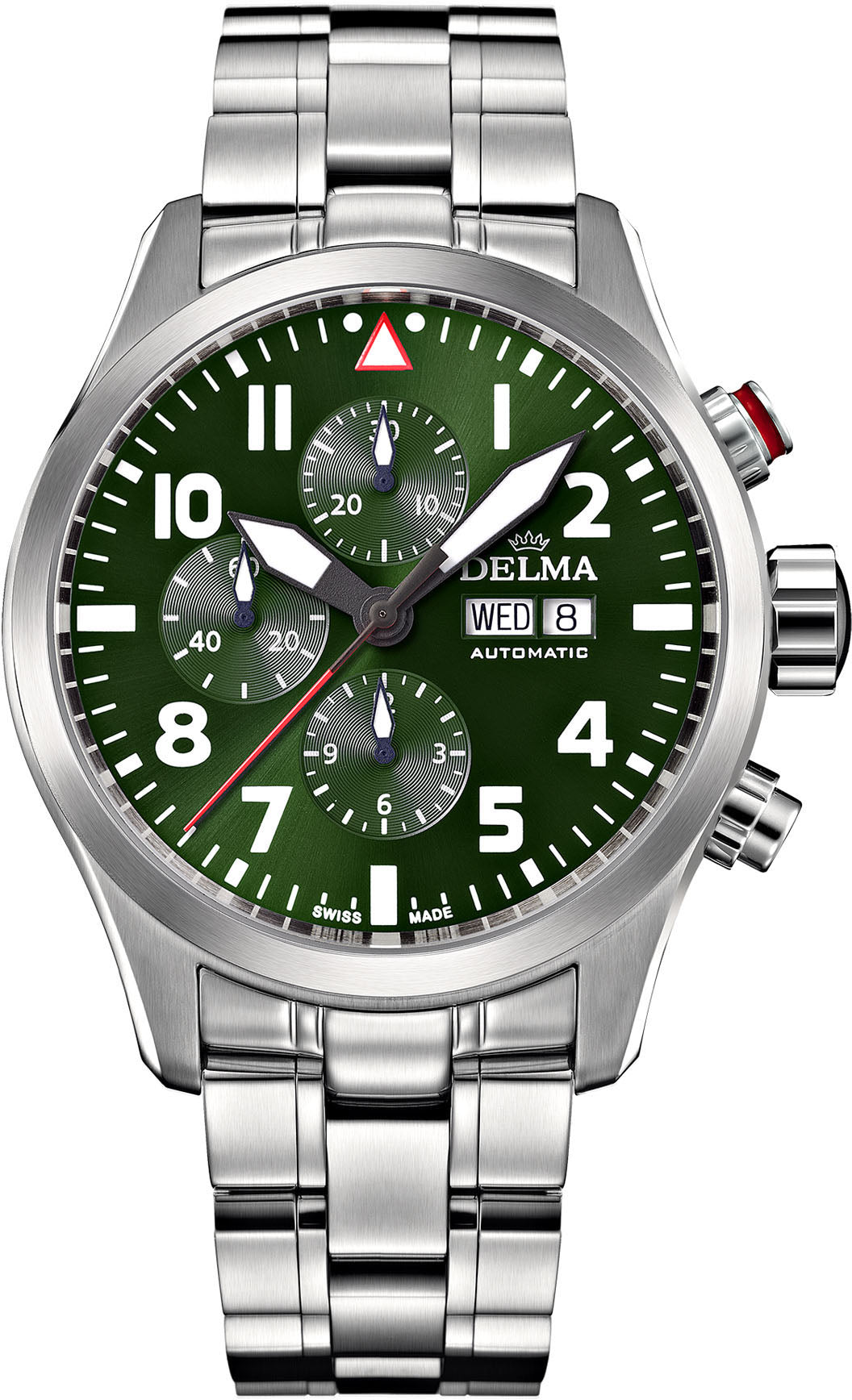 Delma Commander Chronograph Green Watch 41702.580.6.149 Image 1