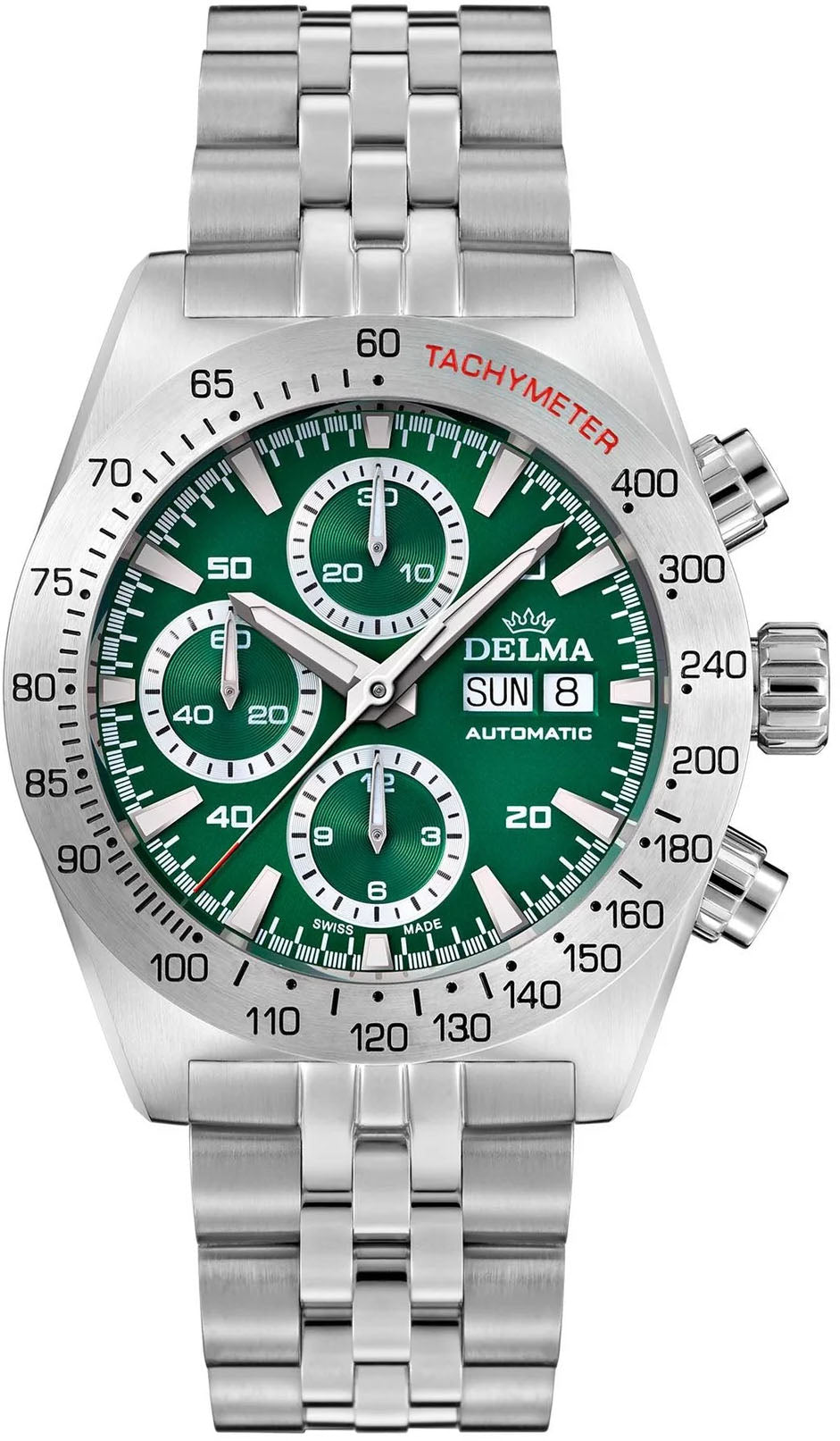 Delma Montego Chronograph Green Bracelet Watch 41701.732.6.141 Image 1