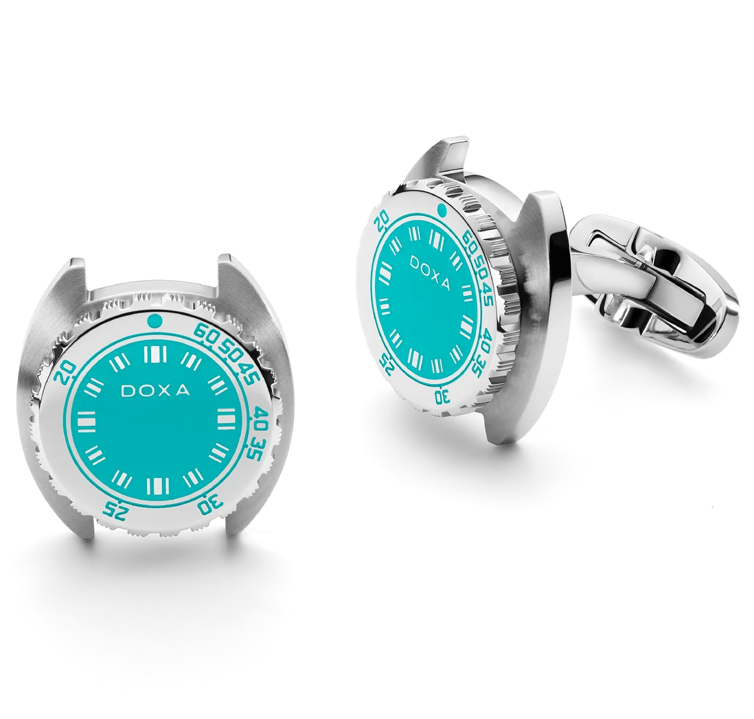 Doxa Cufflinks SUB Aquamarine Turqouise CUF.10.241 Image 1
