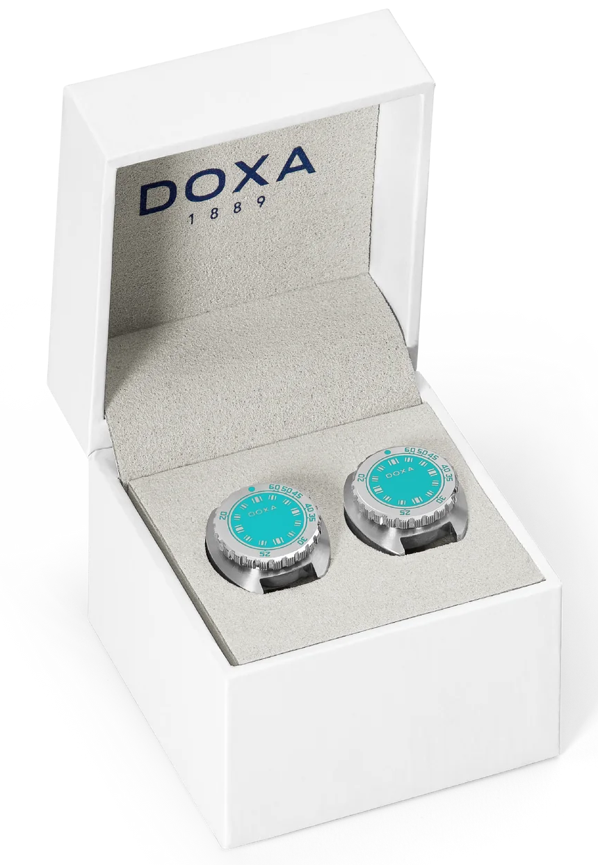 Doxa Cufflinks SUB Aquamarine Turqouise CUF.10.241 Image 2