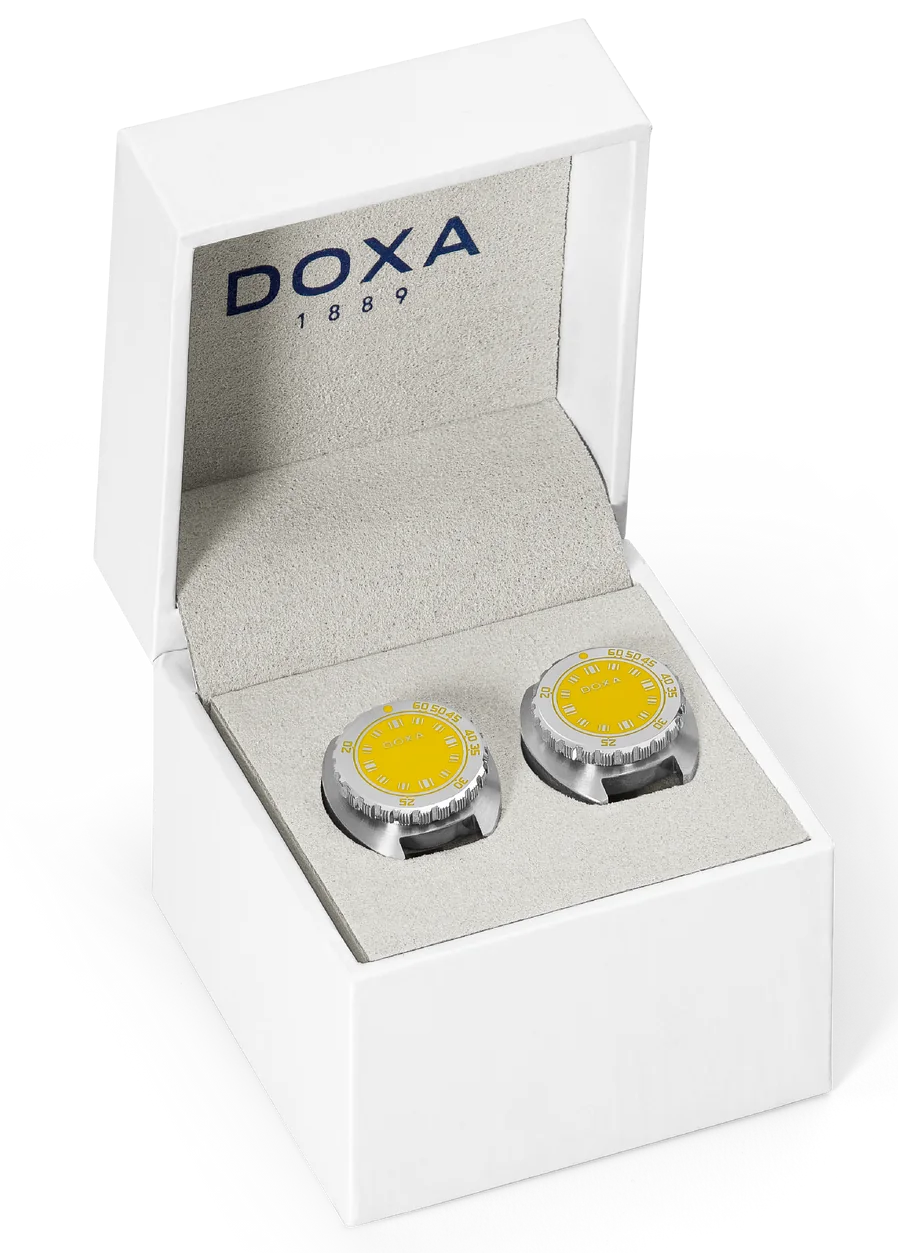 Doxa Cufflinks SUB Divingstar Yellow CUF.10.361 Image 2