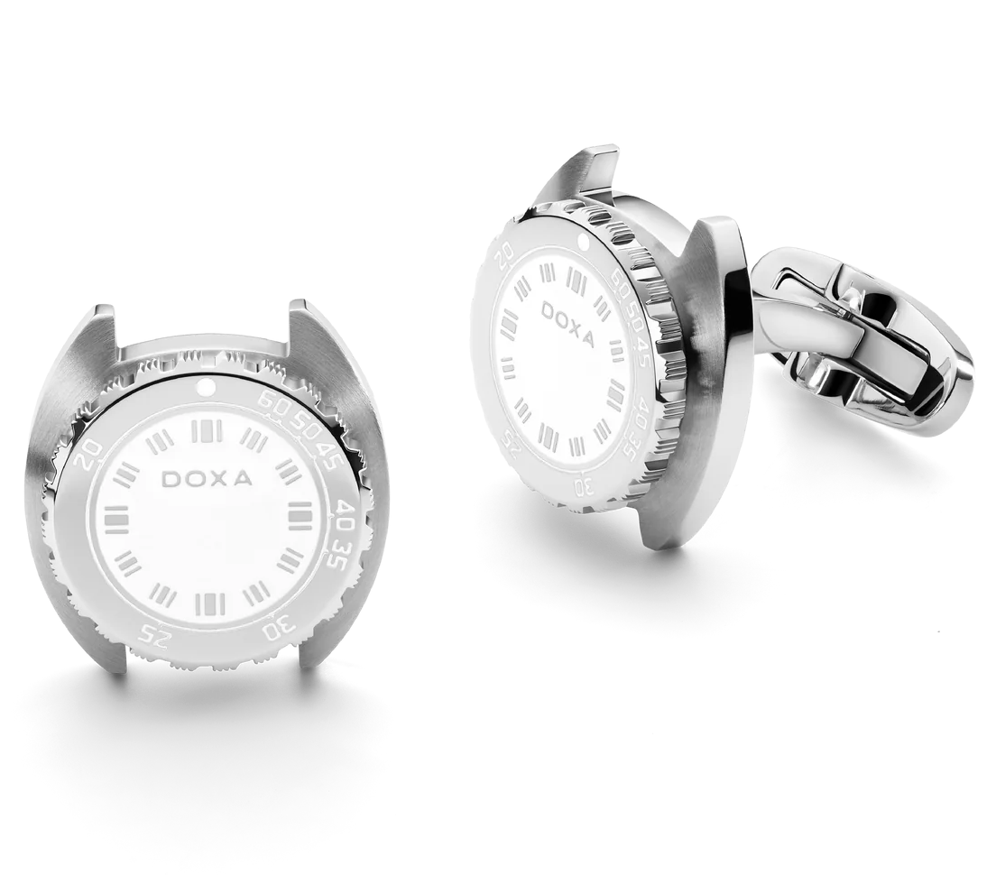 Doxa Cufflinks SUB Whitepearl White CUF.10.011 Image 1