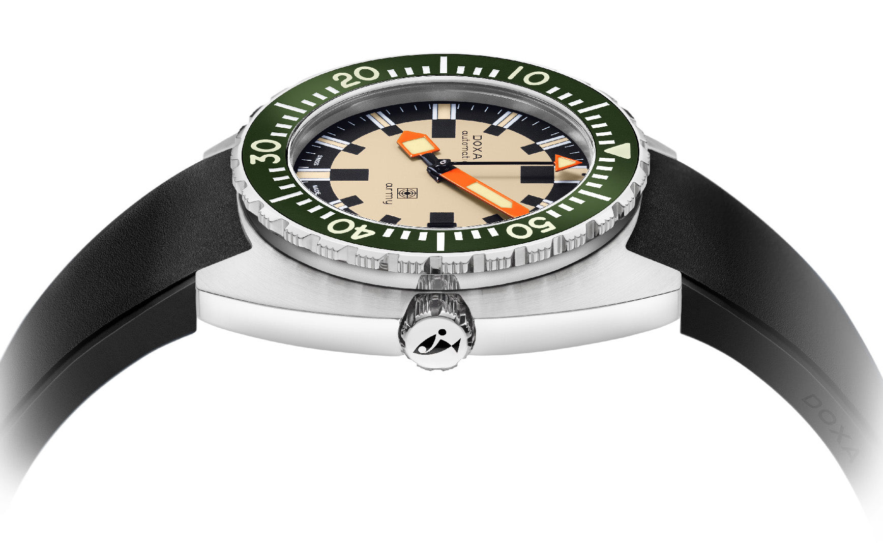 Doxa Dive Army Rubber Watch 785.10.031G.20 Image 3