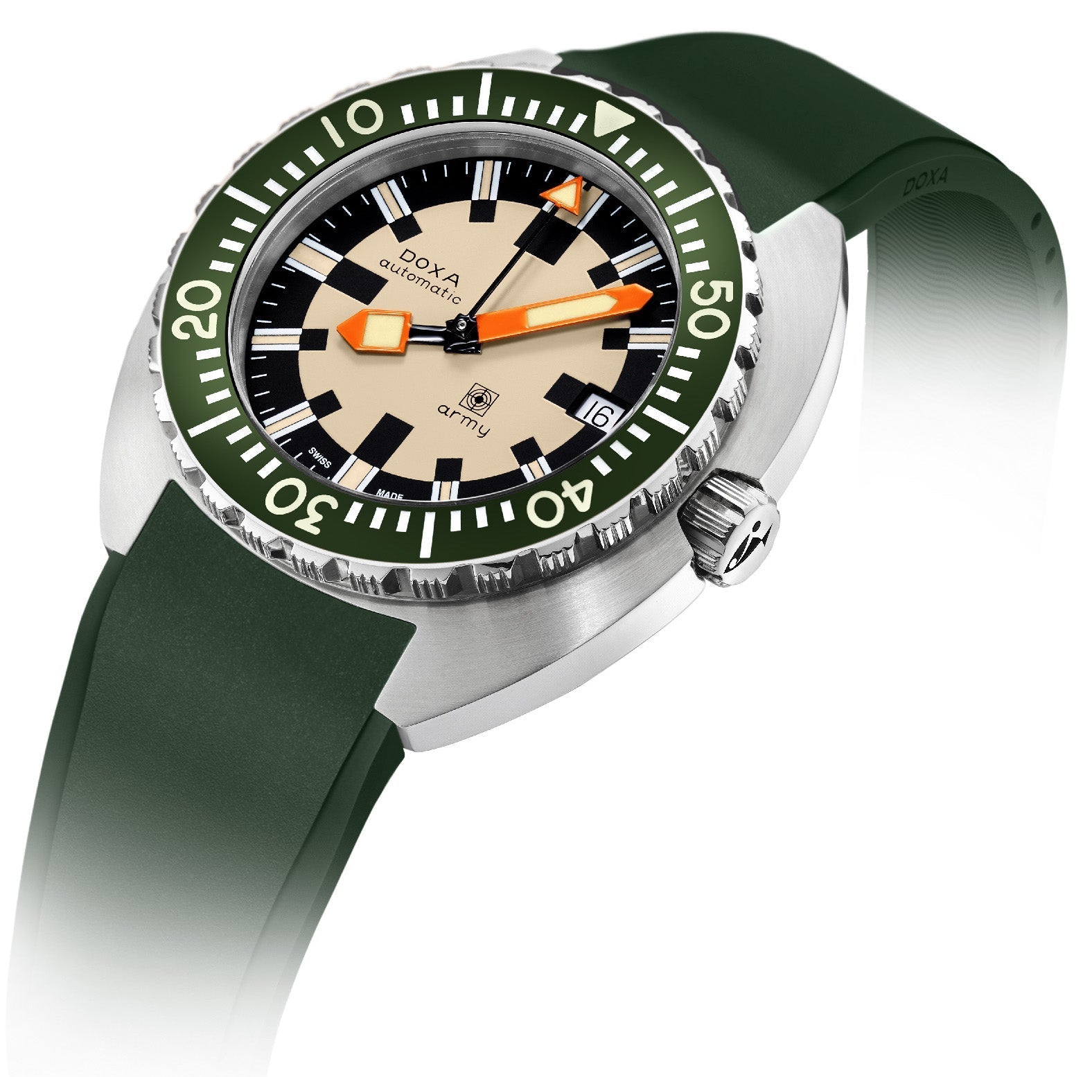 Doxa Dive Army Rubber Watch 785.10.031G.26 Image 2