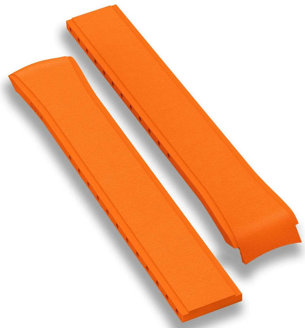 Doxa Strap SUB 1500T Rubber Orange 881/883.21GENT-RUB Image 1