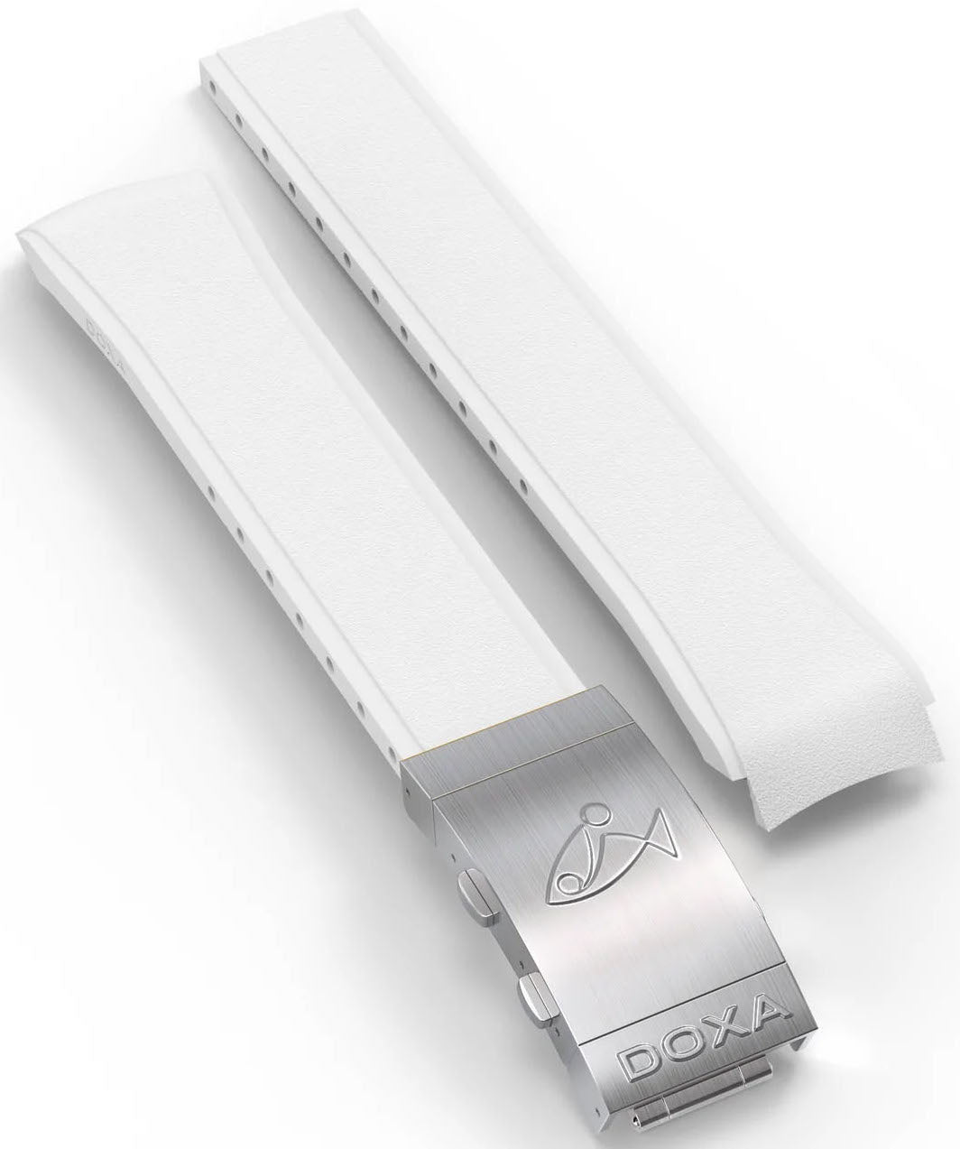 Doxa Strap SUB 1500T Rubber White With Folding Clasp 881/883.10.23-RUBBB Image 1