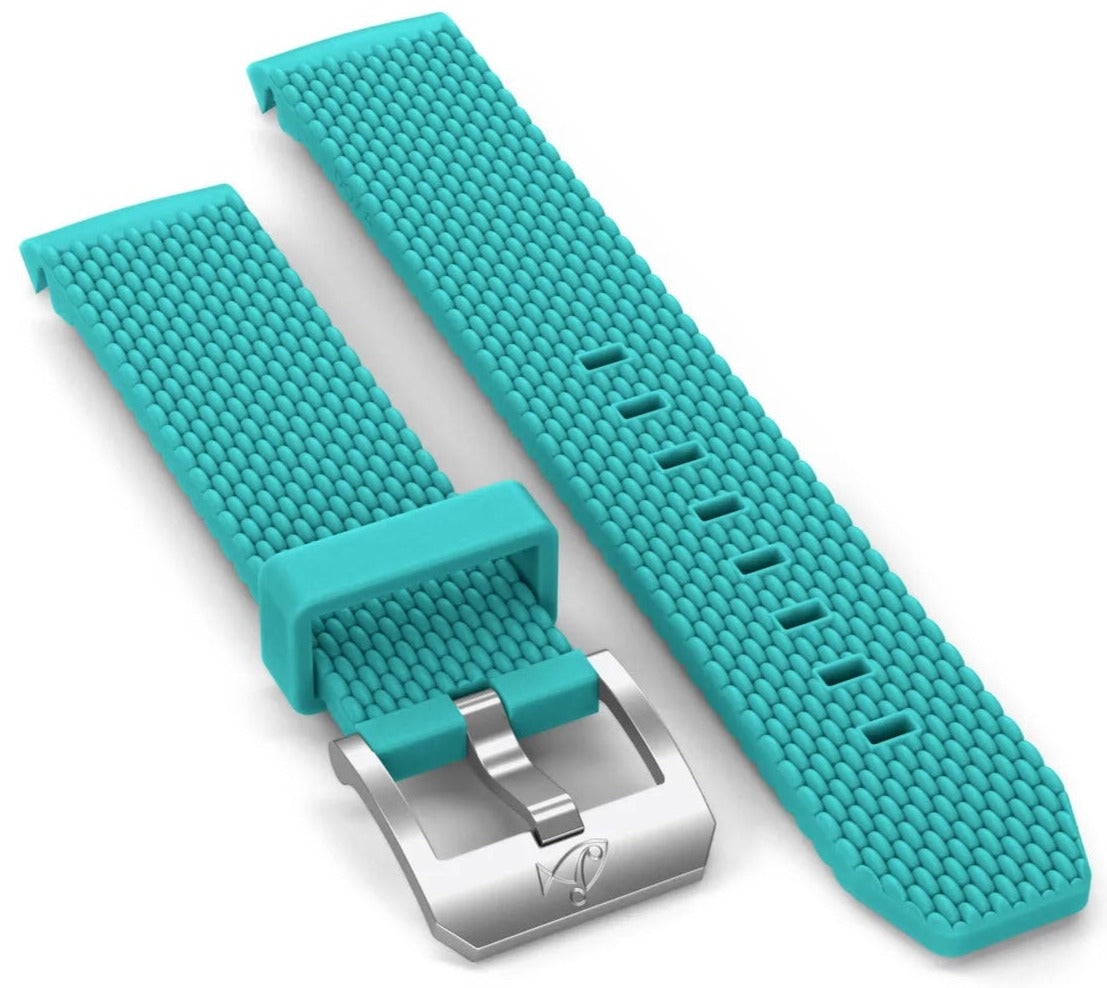 Doxa Strap SUB 200 C-GRAPH Rubber Turquoise With Buckle 798.10.25-RUBBB Image 1