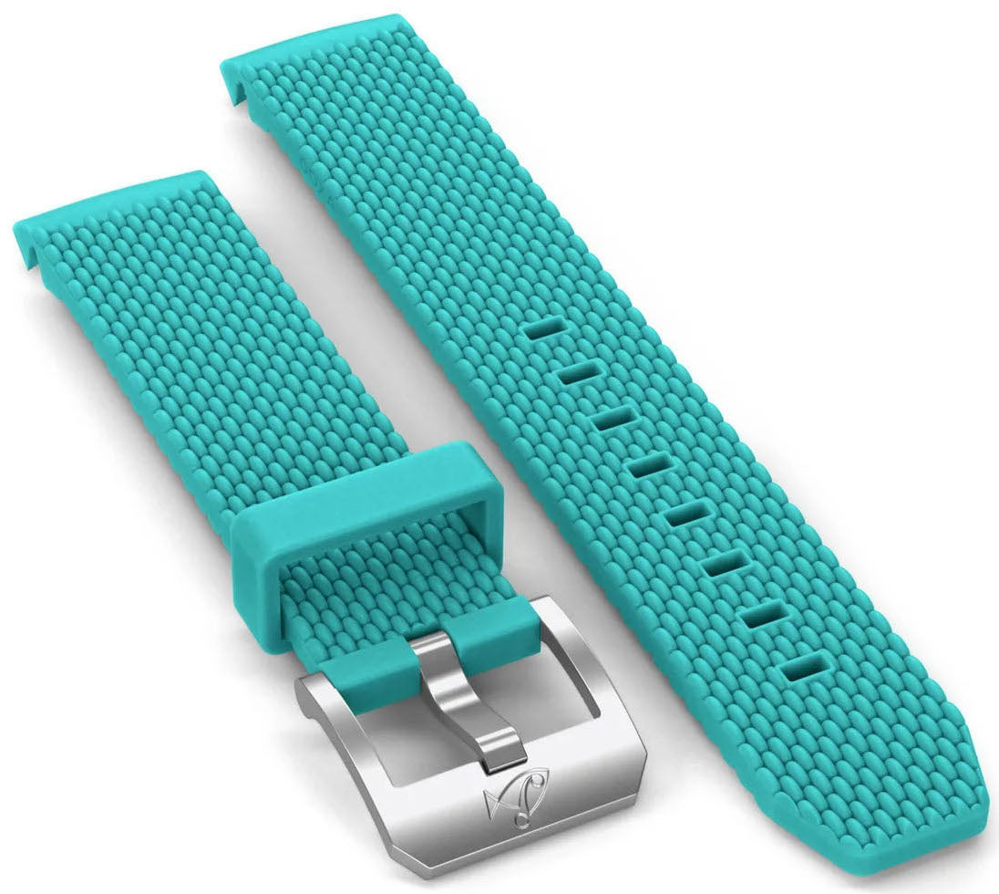 Doxa Strap SUB 200 Rubber Turquoise With Buckle 799.10.25-RUBBB Image 1