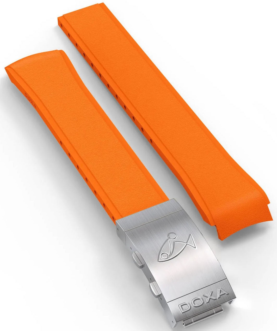 Doxa Strap SUB 200 T.GRAPH Rubber Orange With Folding Clasp 805.10.21-RUBBB Image 1