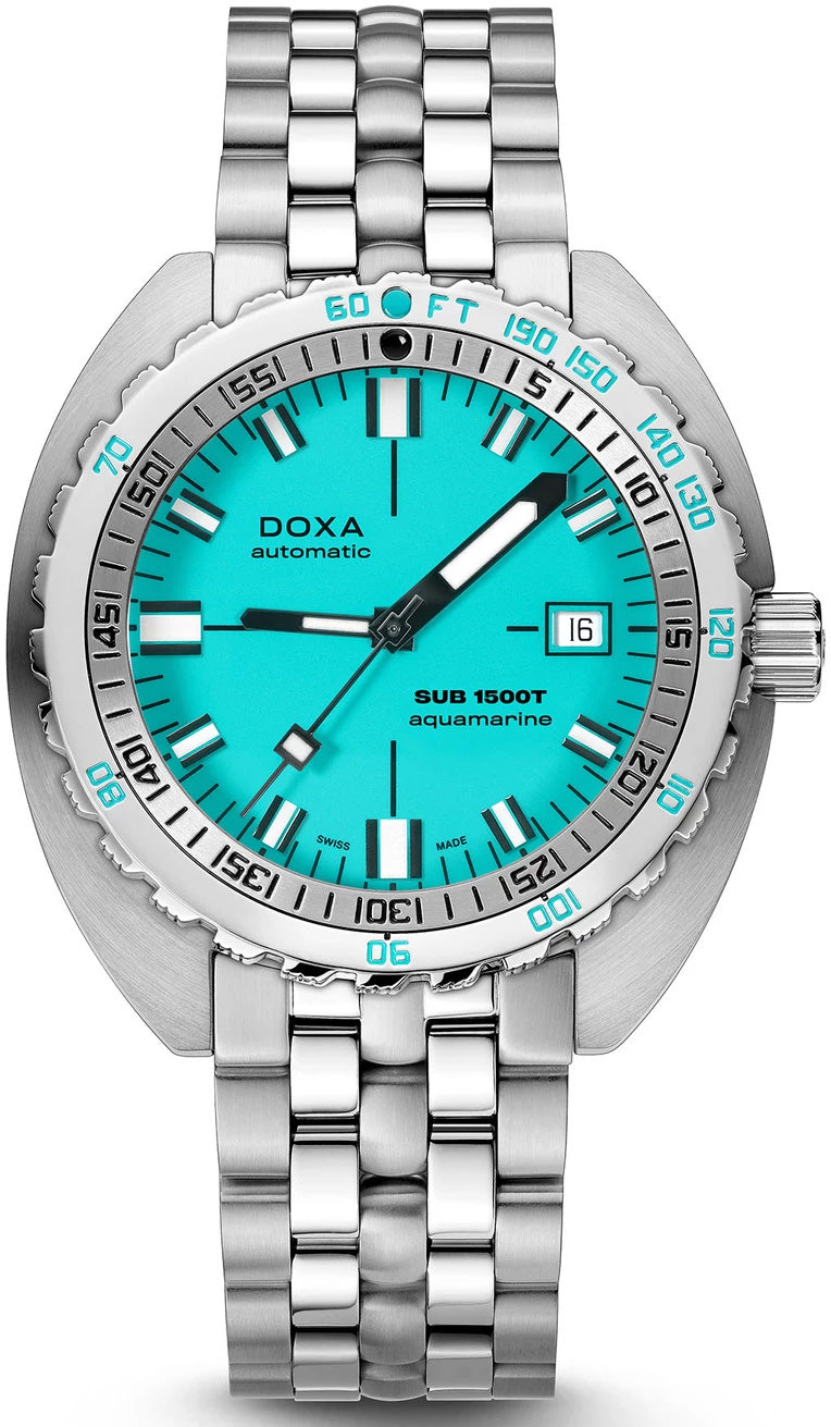 Doxa SUB 1500T Aquamarine Bracelet Watch 883.10.241.10 Image 1