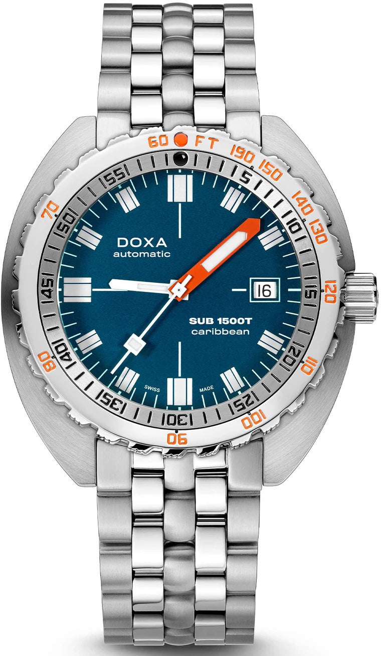 Doxa SUB 1500T Caribbean Bracelet Watch 883.10.201.10 Image 1