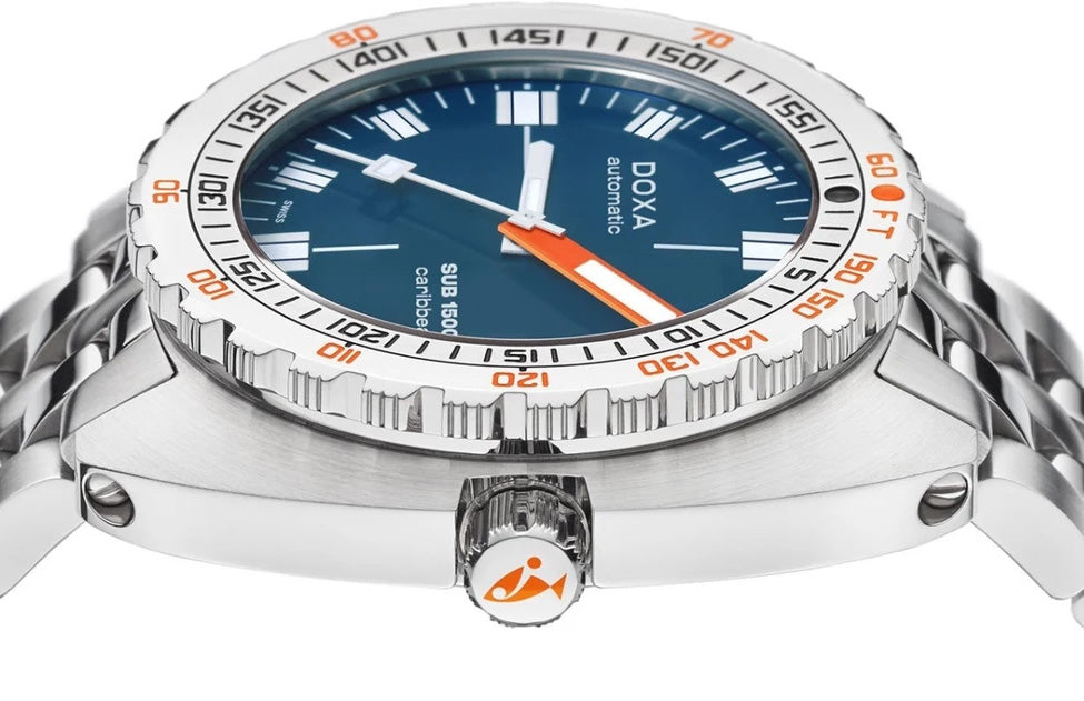 Doxa SUB 1500T Caribbean Bracelet Watch 883.10.201.10 Image 3