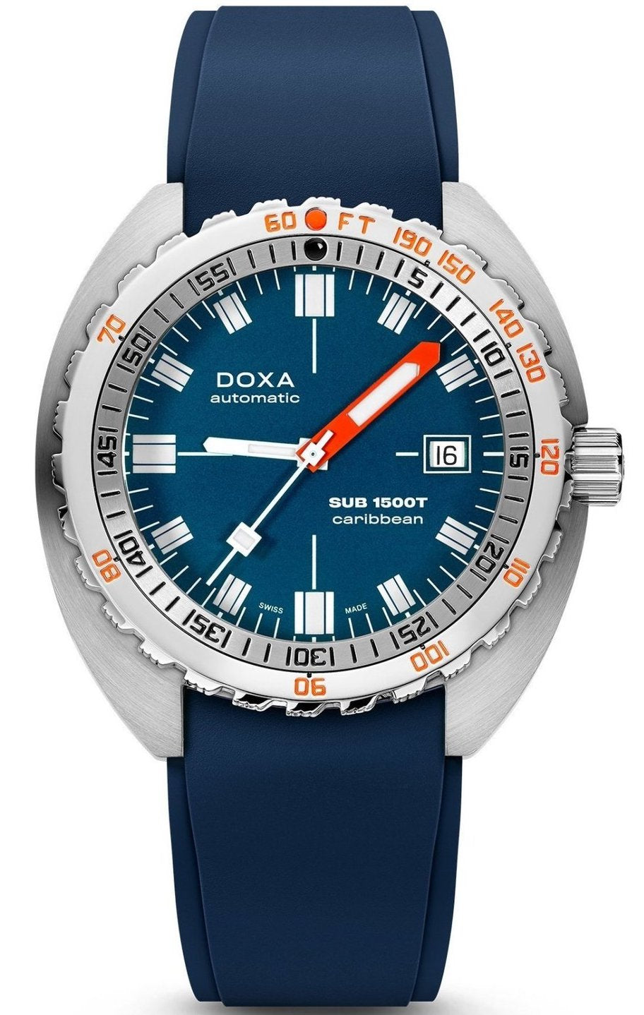 Doxa SUB 1500T Caribbean Rubber Watch 883.10.201.32 Image 1