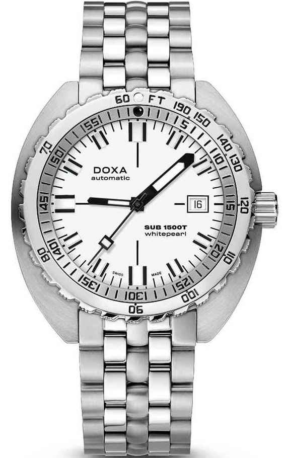 Doxa SUB 1500T Whitepearl Bracelet Watch 883.10.011.10 Image 1