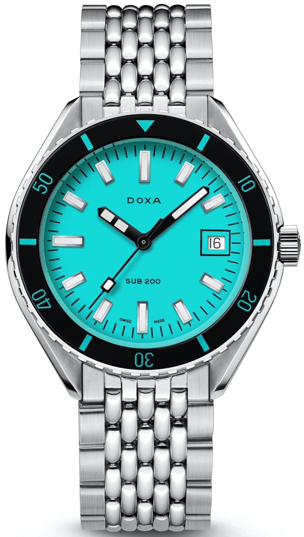 Doxa Sub 200 Aquamarine Bracelet Watch 799.10.241.10 Image 1