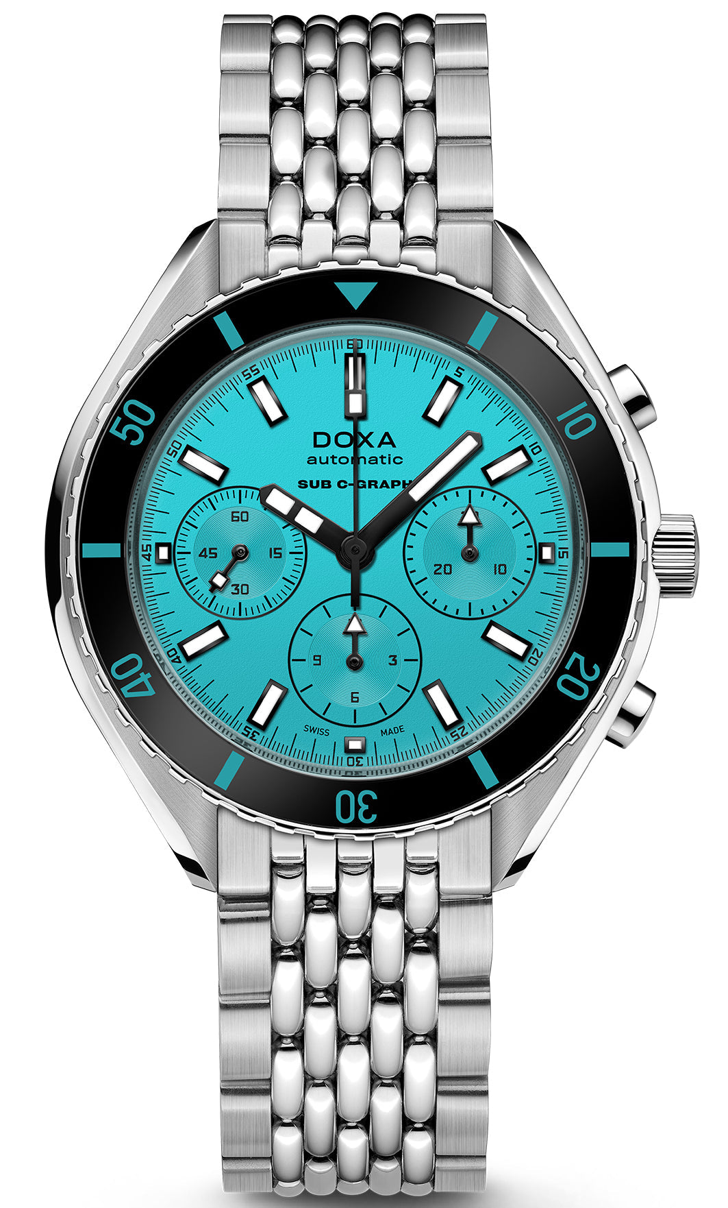 Doxa SUB 200 C-Graph Aquamarine Bracelet Watch 798.10.241.10 Image 1
