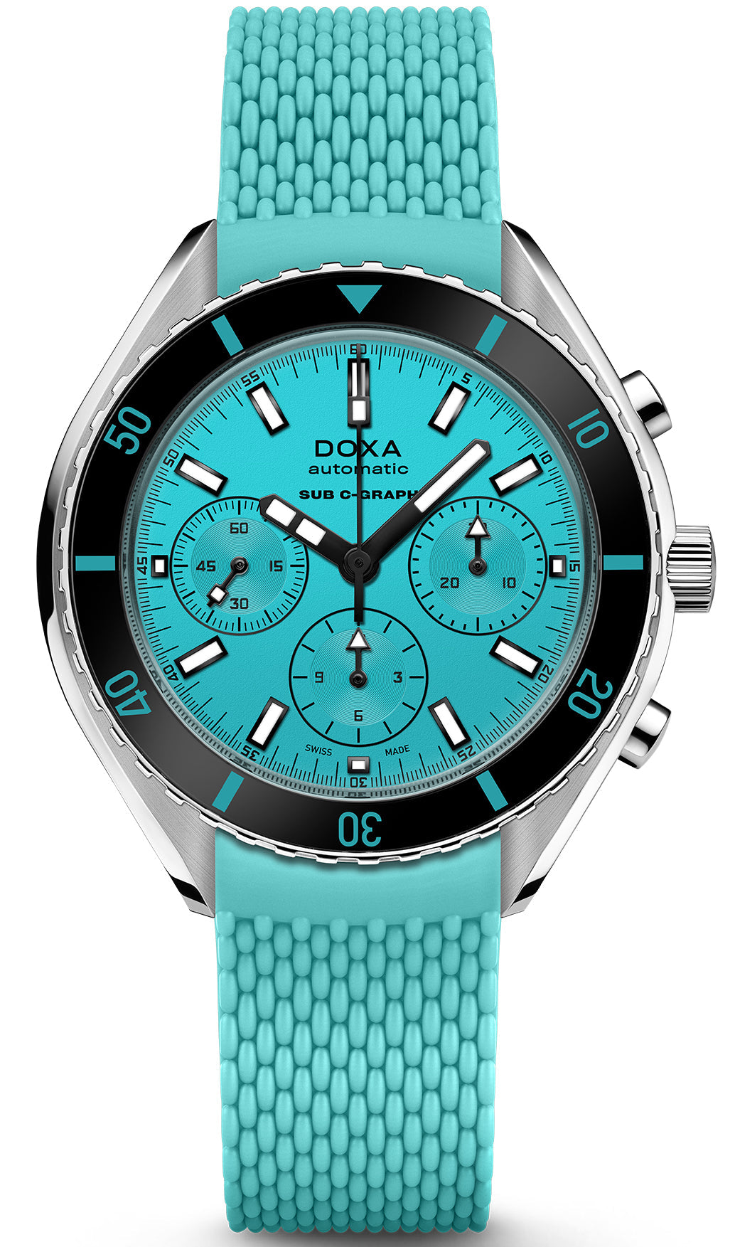 Doxa SUB 200 C-Graph Aquamarine Rubber Watch 798.10.241.25 Image 1