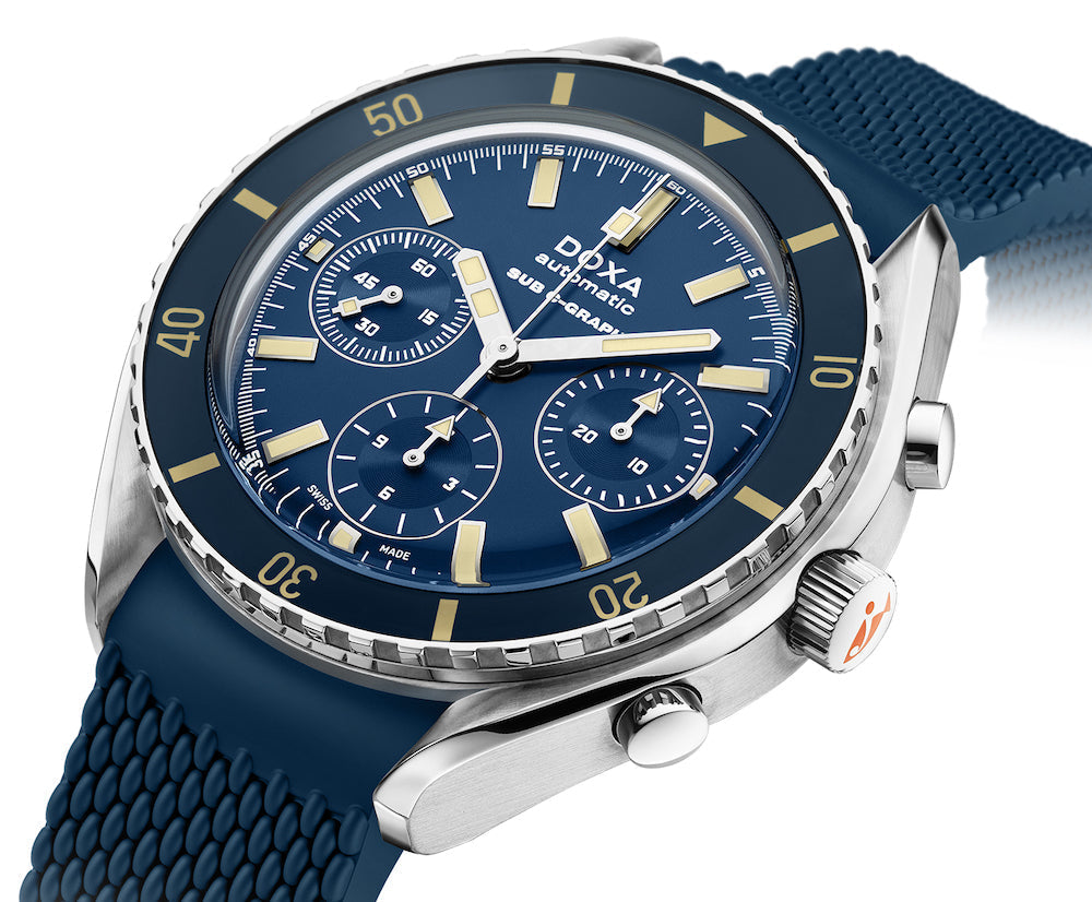 Doxa SUB 200 C-Graph Caribbean Rubber Watch 798.10.201.32 Image 2