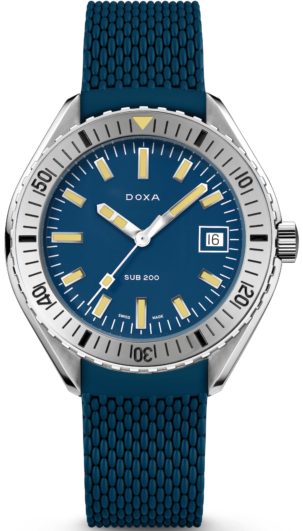 Doxa Sub 200 Caribbean Blue Rubber Watch 796.10.201.32 Image 1