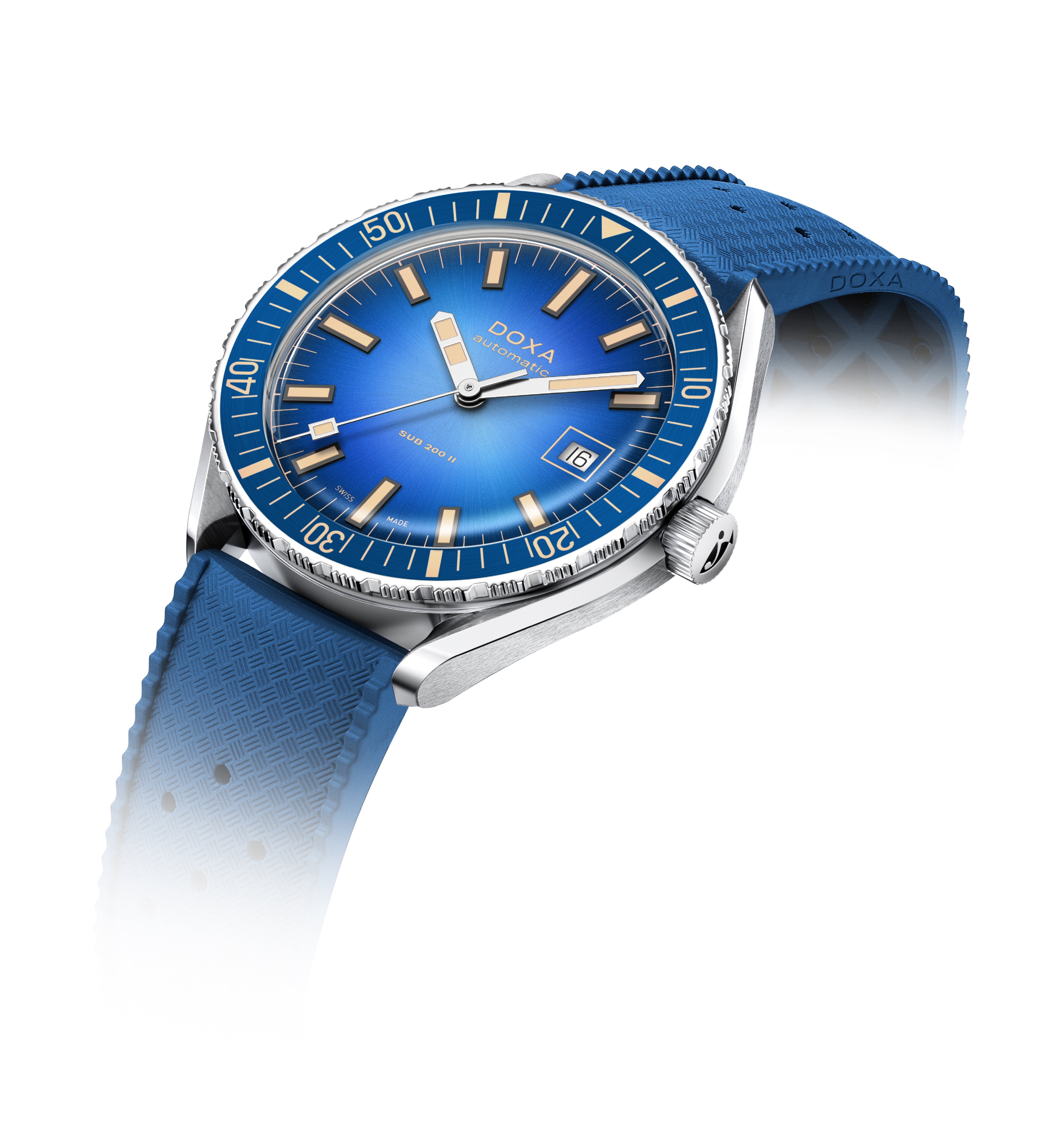 Doxa Sub 200 II Caribbean Rubber Watch DXA-330 Image 2