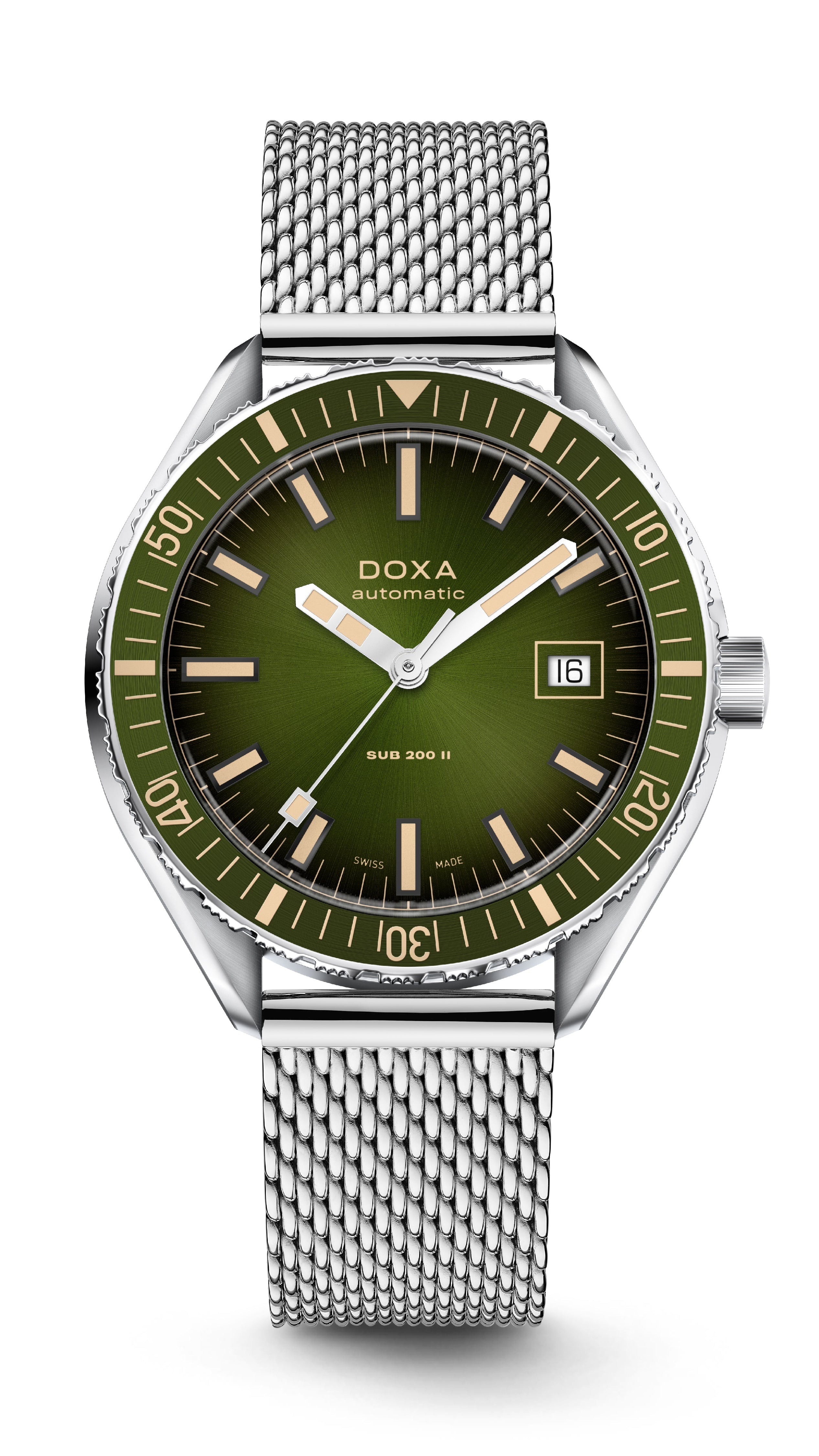 Doxa Sub 200 II Sea Emerald Steel Watch DXA-331 Image 1