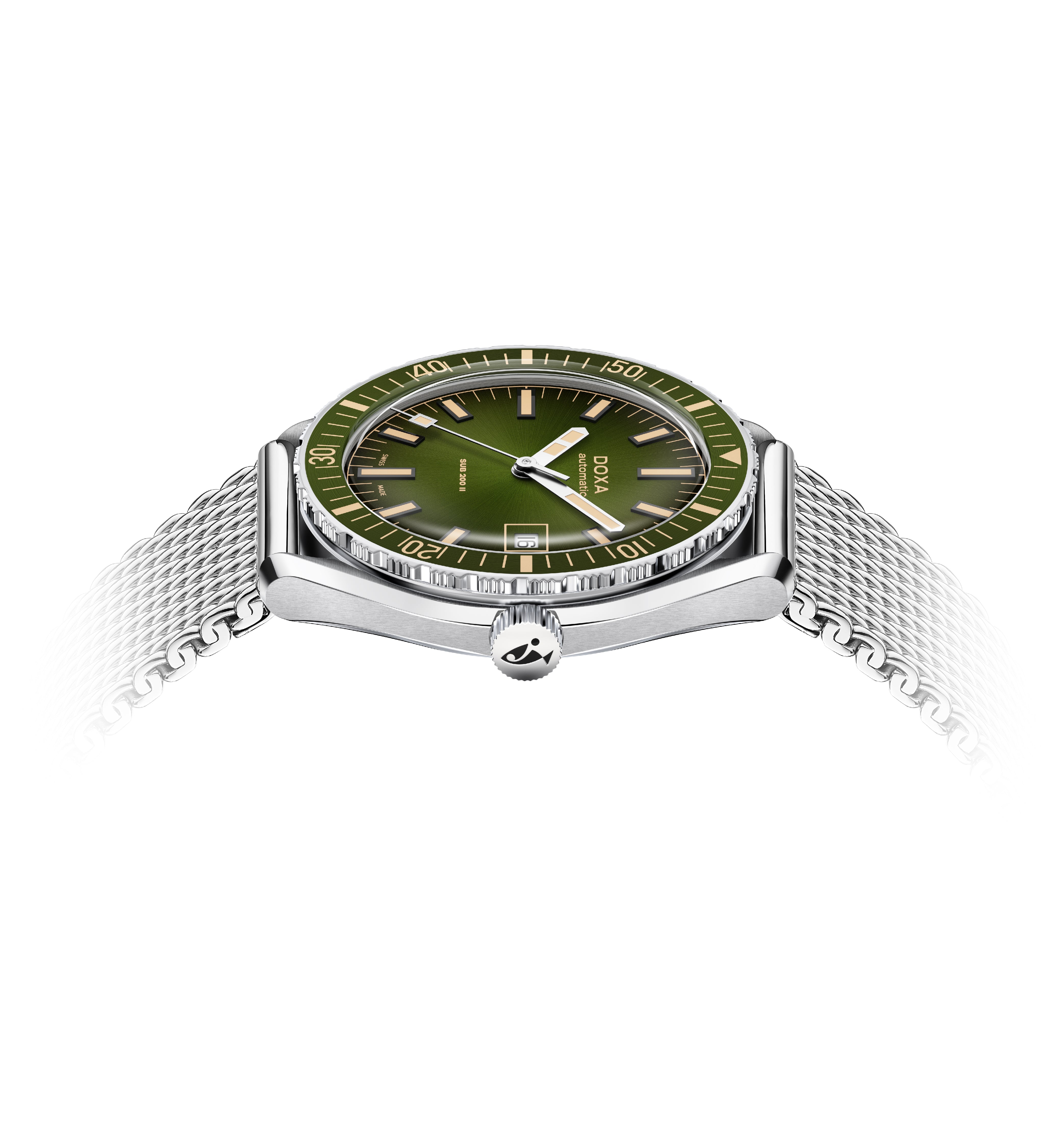 Doxa Sub 200 II Sea Emerald Steel Watch DXA-331 Image 3