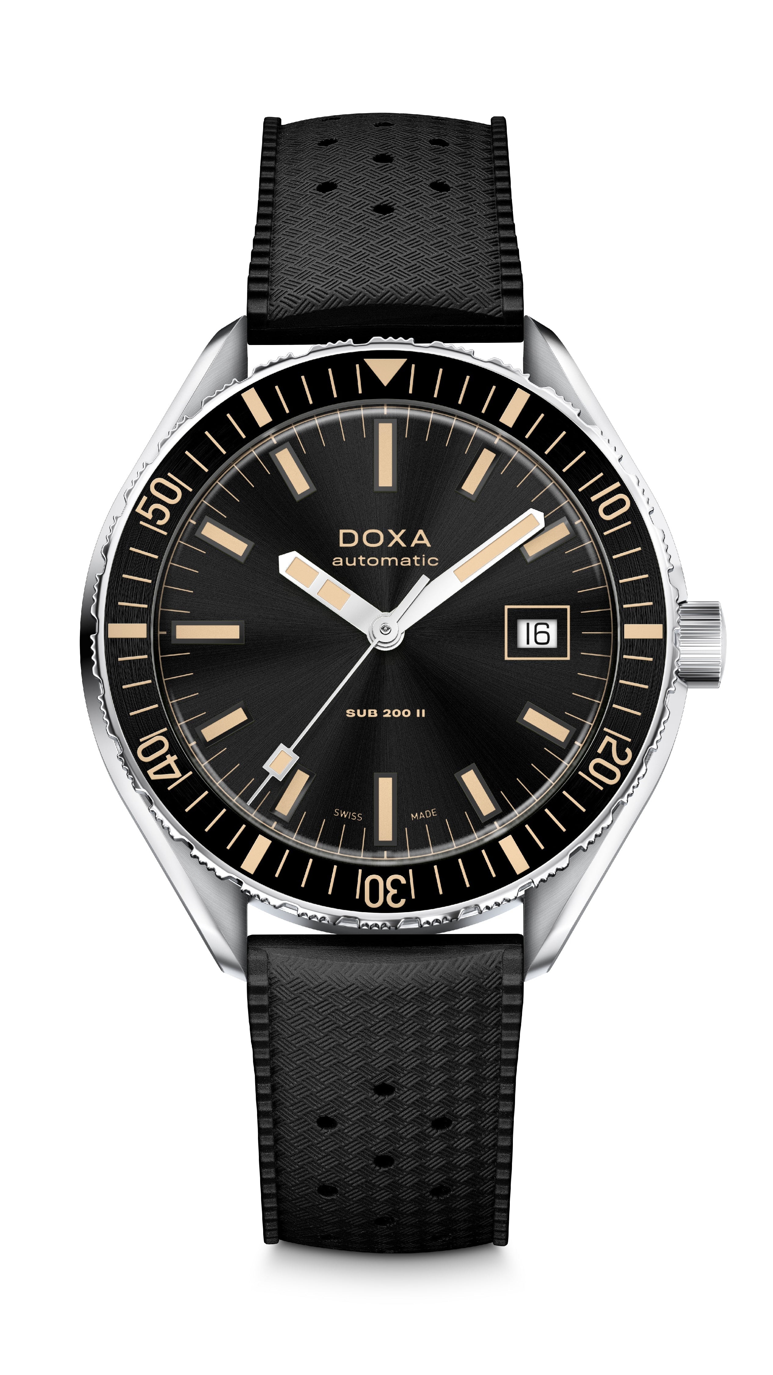 Doxa Sub 200 II Sharkhunter Rubber Watch DXA-328 Image 1