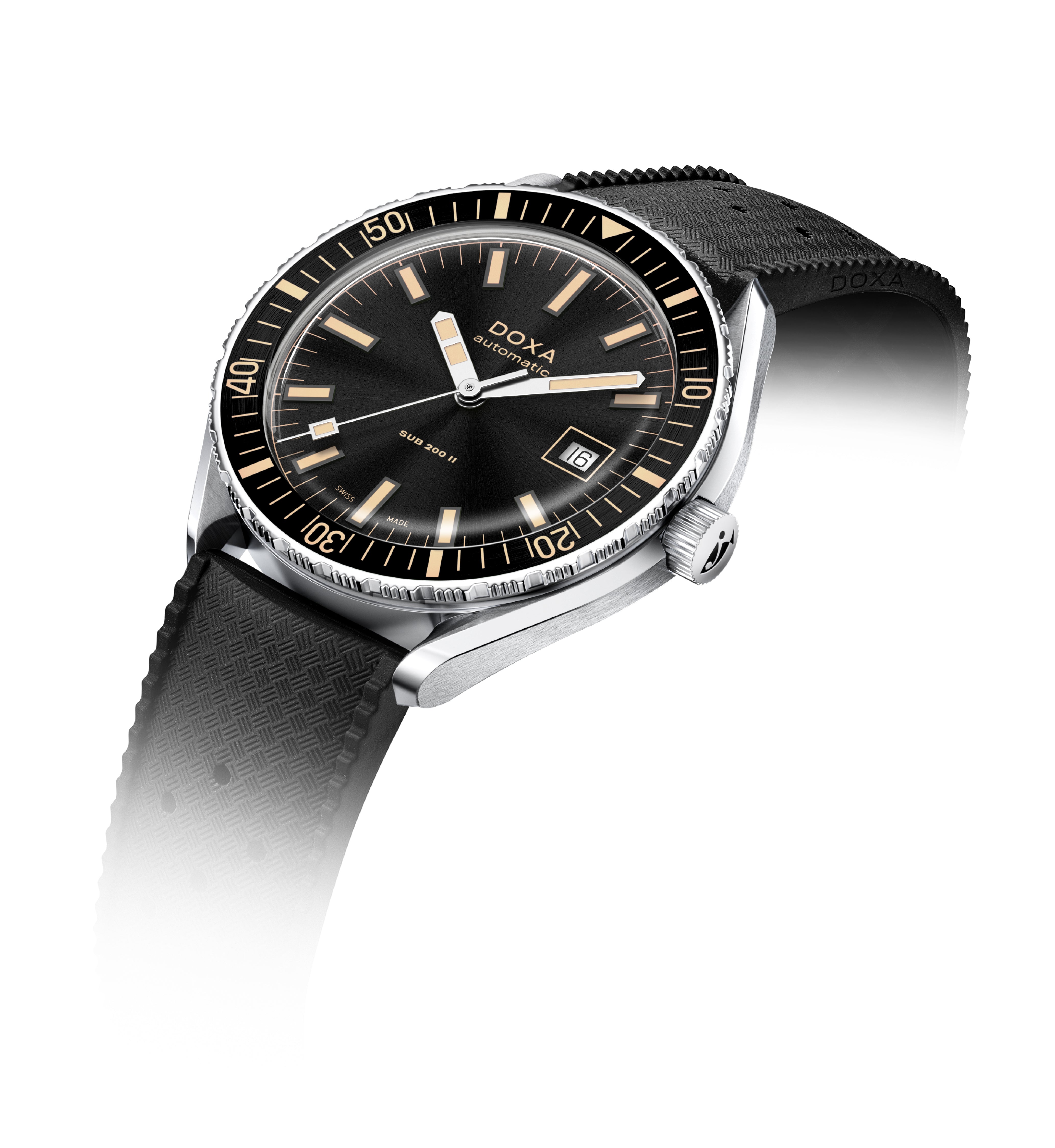 Doxa Sub 200 II Sharkhunter Rubber Watch DXA-328 Image 2