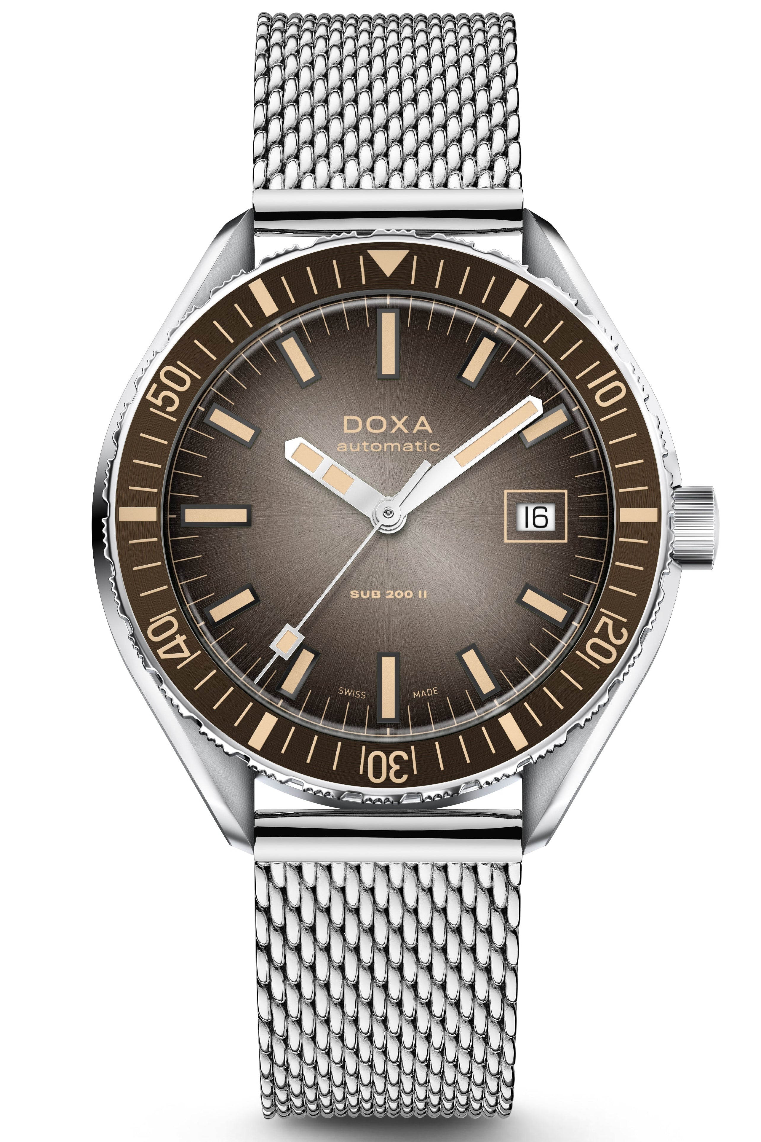 Doxa Sub 200 II Sharkhunter Vintage Grey Bracelet Watch DXA-325 Image 1