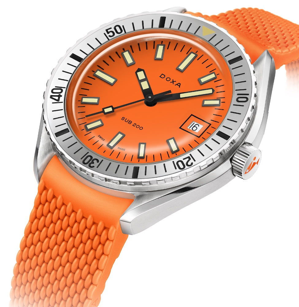 Doxa Sub 200 Professional Orange Rubber Watch 796.10.351.21 Image 3