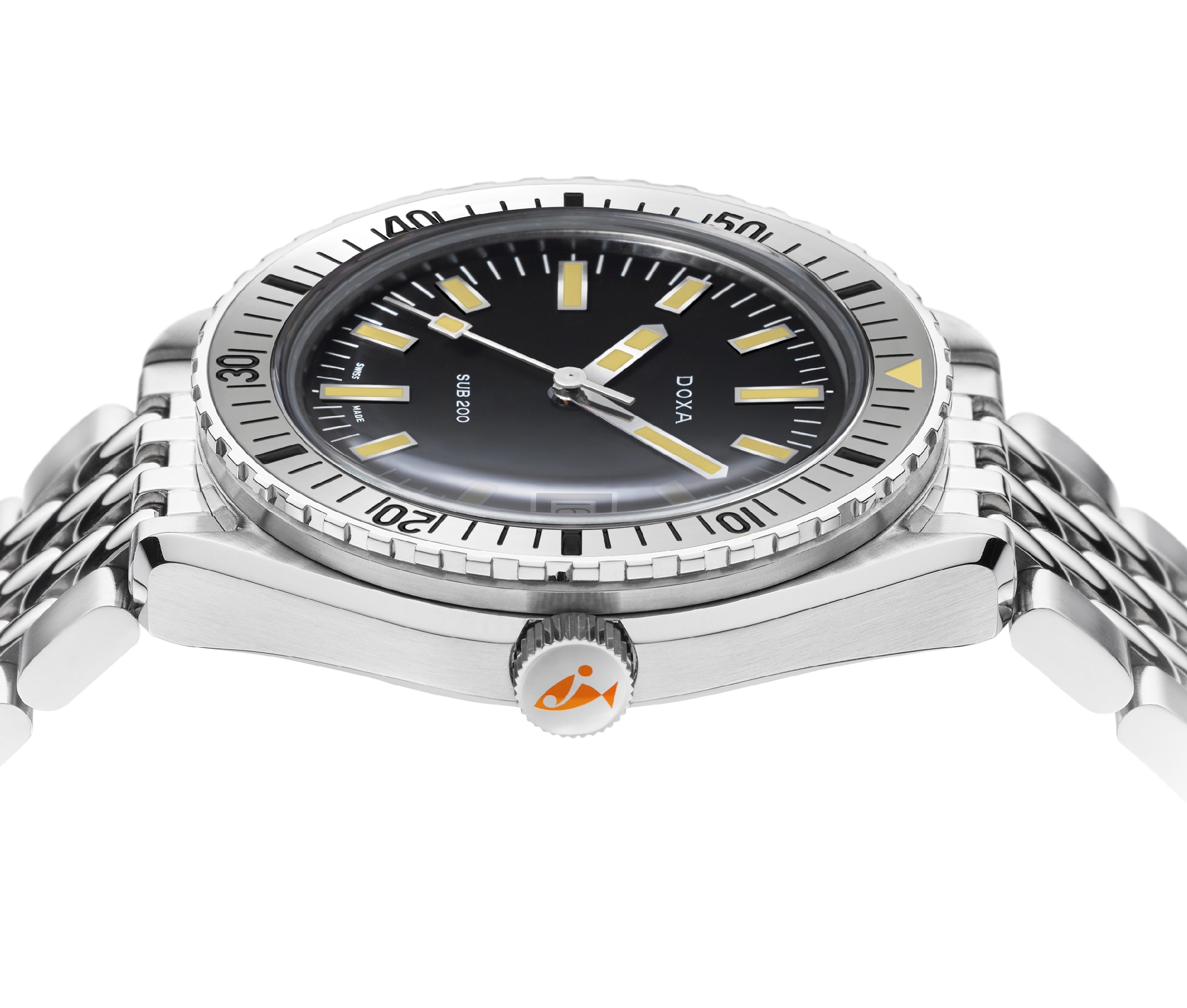 Doxa Sub 200 Sharkhunter Stainless Steel Bracelet Watch 796.10.101.10 Image 3