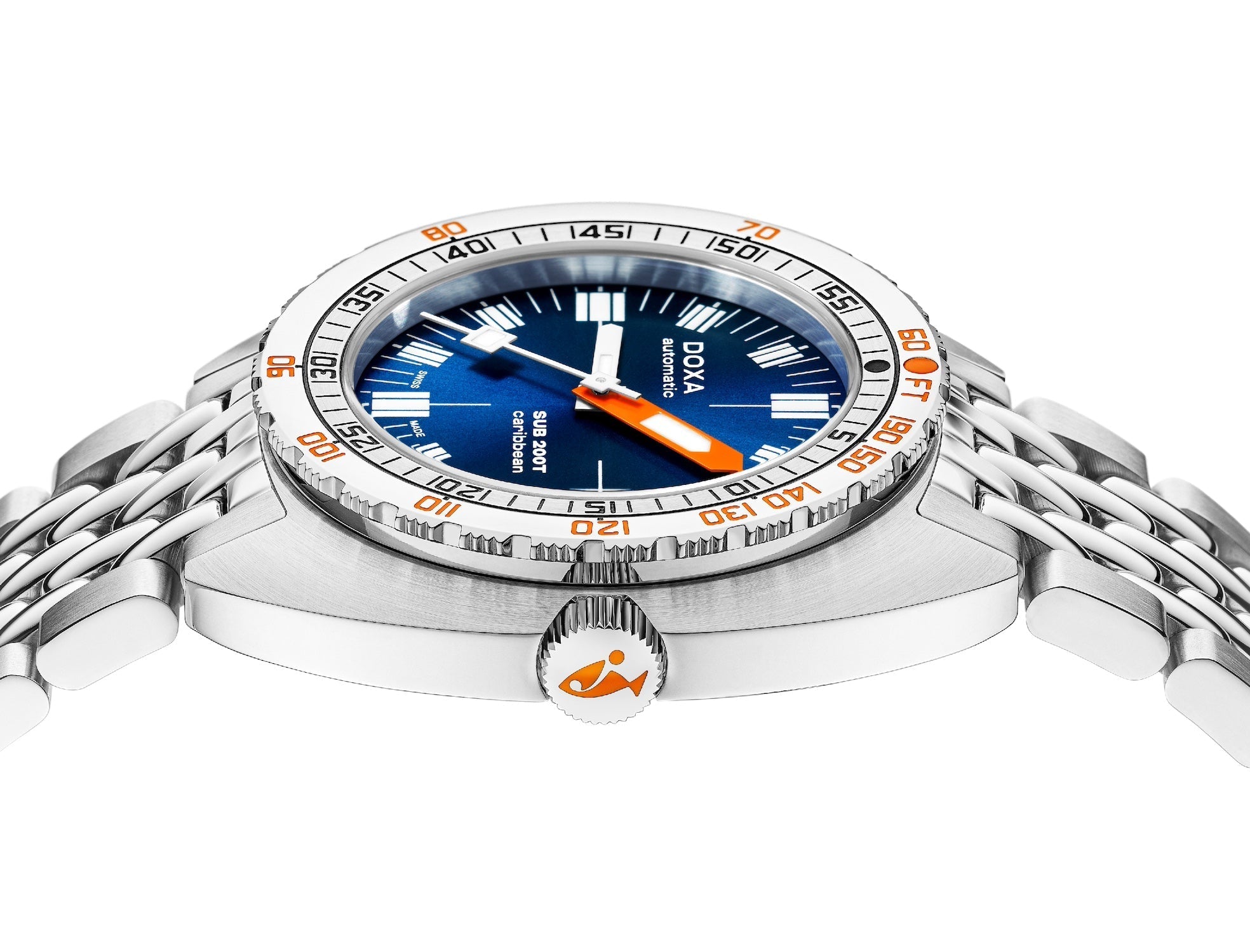 Doxa SUB 200T Caribbean Sunray Bracelet Watch 804.10.201S.10 Image 3