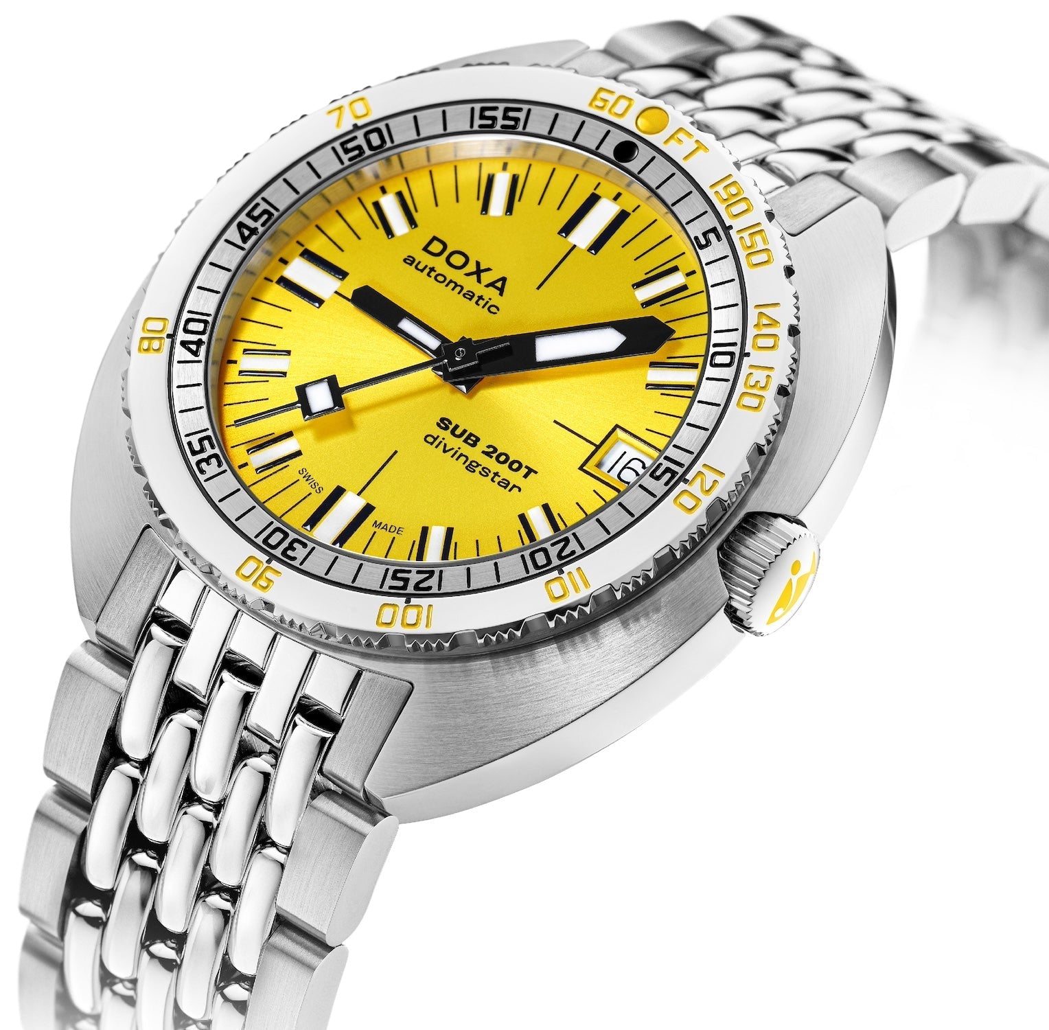 Doxa SUB 200T Divingstar Sunray Bracelet Watch 804.10.361S.10 Image 2