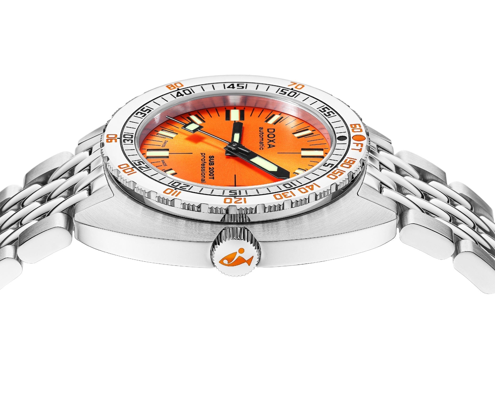 Doxa SUB 200T Professional Sunray Bracelet Watch 804.10.351S.10 Image 3
