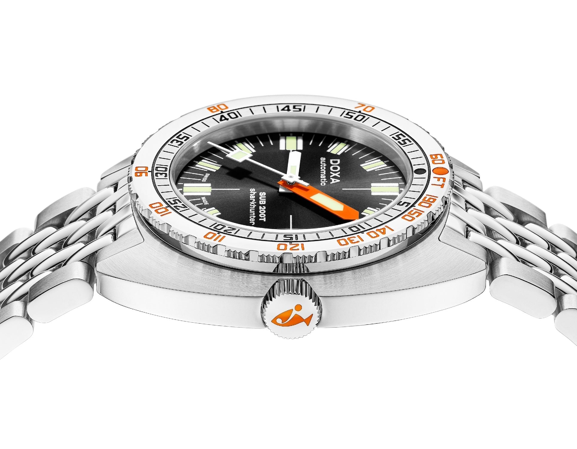 Doxa SUB 200T Sharkhunter Sunray Bracelet Watch 804.10.101S.10 Image 3